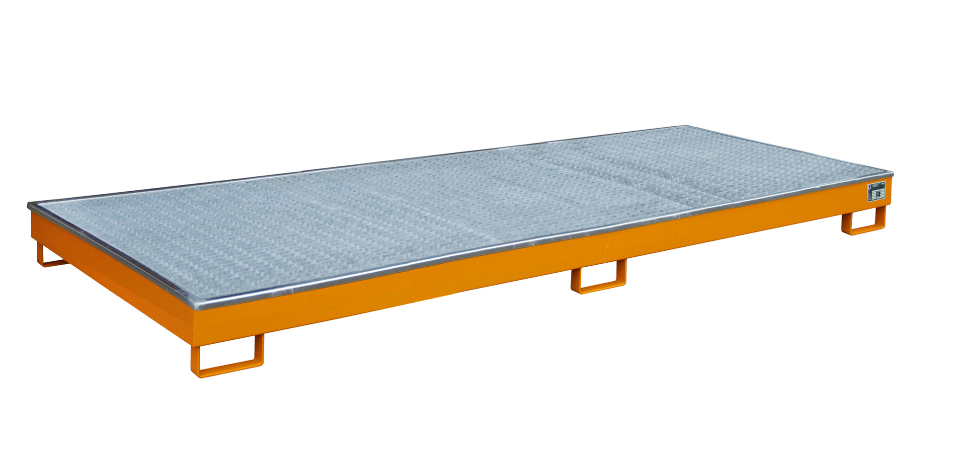 1 - Regalwannen Regalwanne mit PE-Einsatz Regalwanne RW-GR 3300-1 PE, 238 l, lackiert, RAL 2000 Gelborange