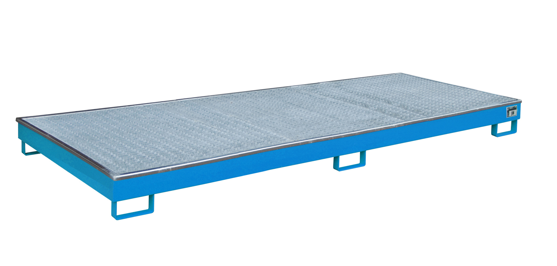 1 - Regalwannen Regalwanne mit PE-Einsatz Regalwanne RW-GR 3300-1 PE, 238 l, lackiert, RAL 5012 Lichtblau