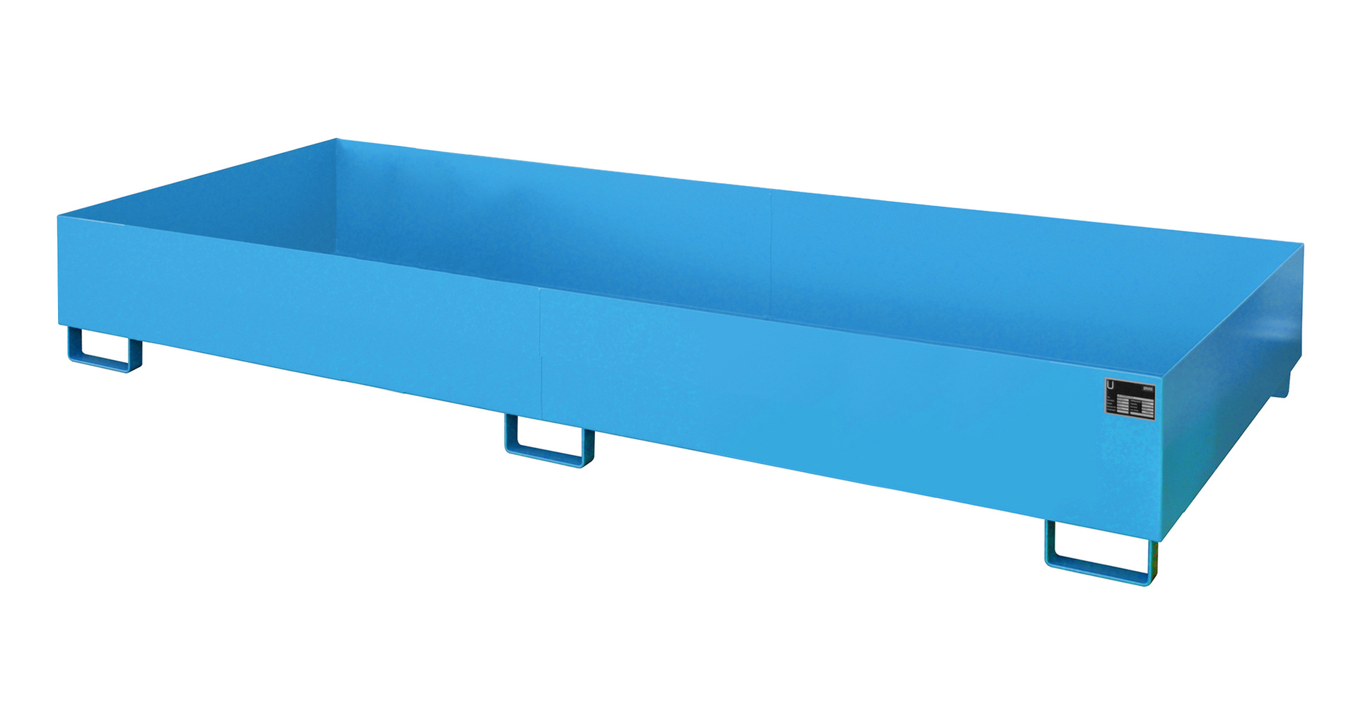 1 - Regalwannen Regalwanne RW 3300-2, 591 l, lackiert, RAL 5012 Lichtblau