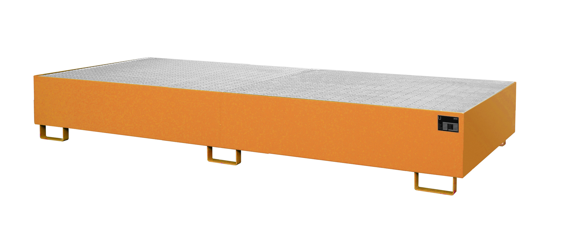 1 - Regalwannen  Regalwanne RW-GR 3300-2, 540 l, lackiert, RAL 2000 Gelborange