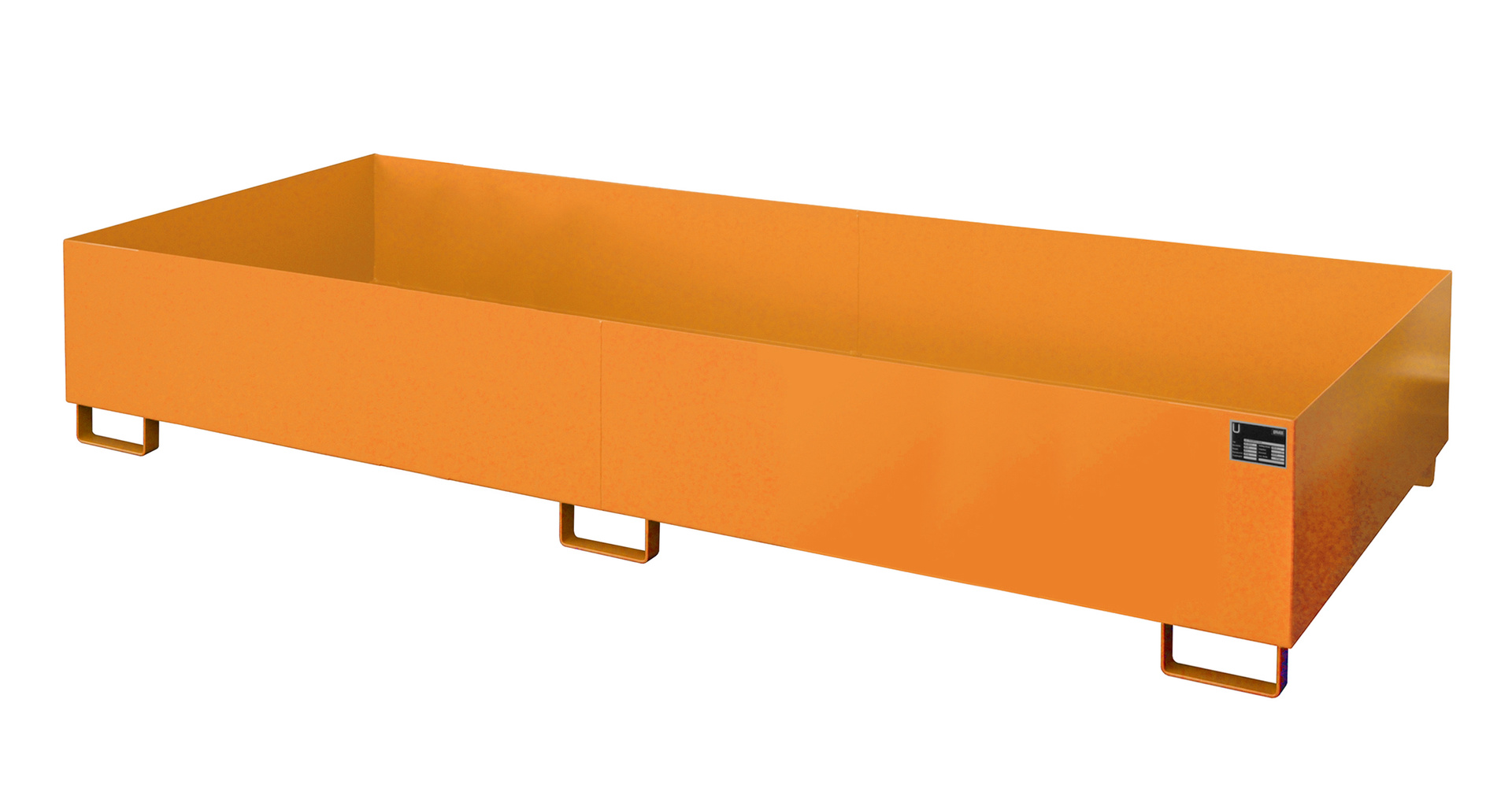 1 - Regalwannen Regalwanne RW 3300-3, 1.000 l, lackiert, RAL 2000 Gelborange