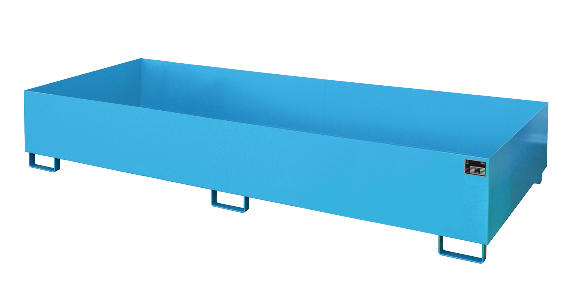 1 - Regalwannen Regalwanne RW 3300-3, 1.000 l, lackiert, RAL 5012 Lichtblau