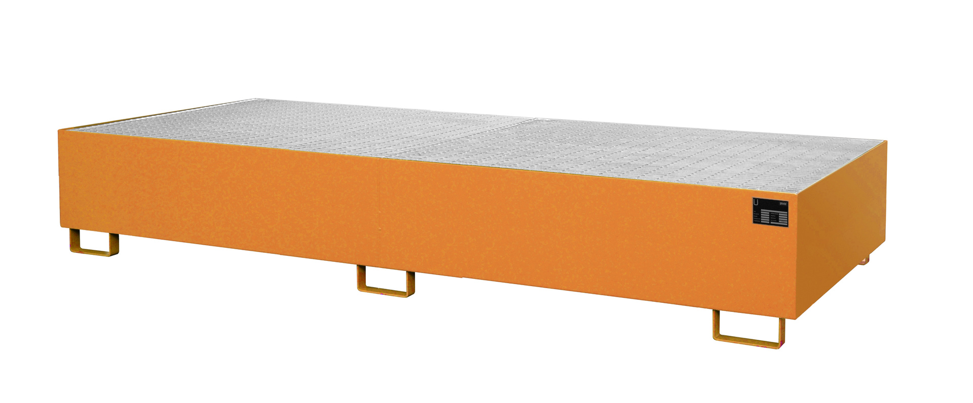1 - Regalwannen  Regalwanne RW-GR 3300-3, 1.000 l, lackiert, RAL 2000 Gelborange