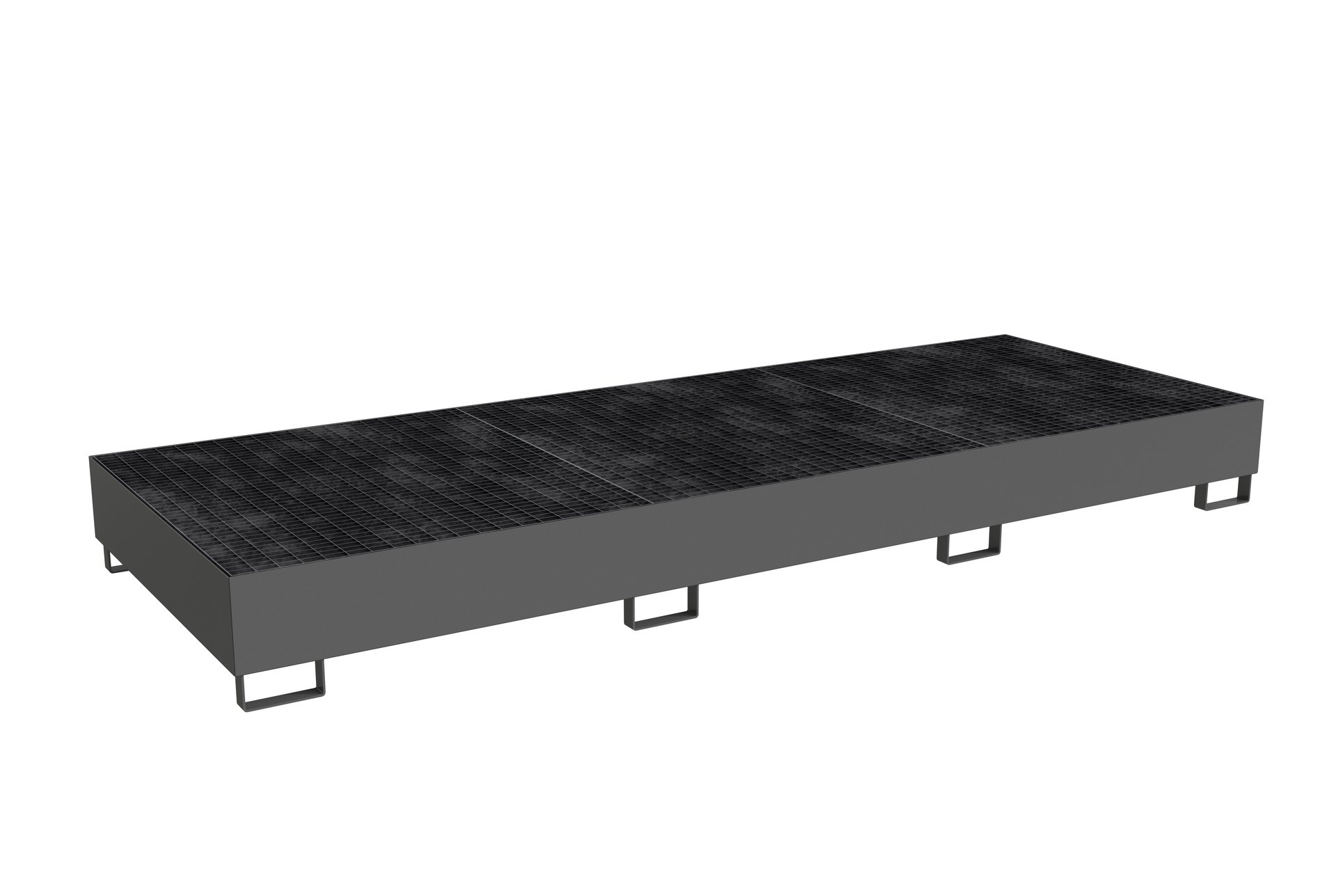 1 - Regalwannen Regalwanne RW-GR 3600-3, 1.000 l, lackiert, RAL 7005 Mausgrau