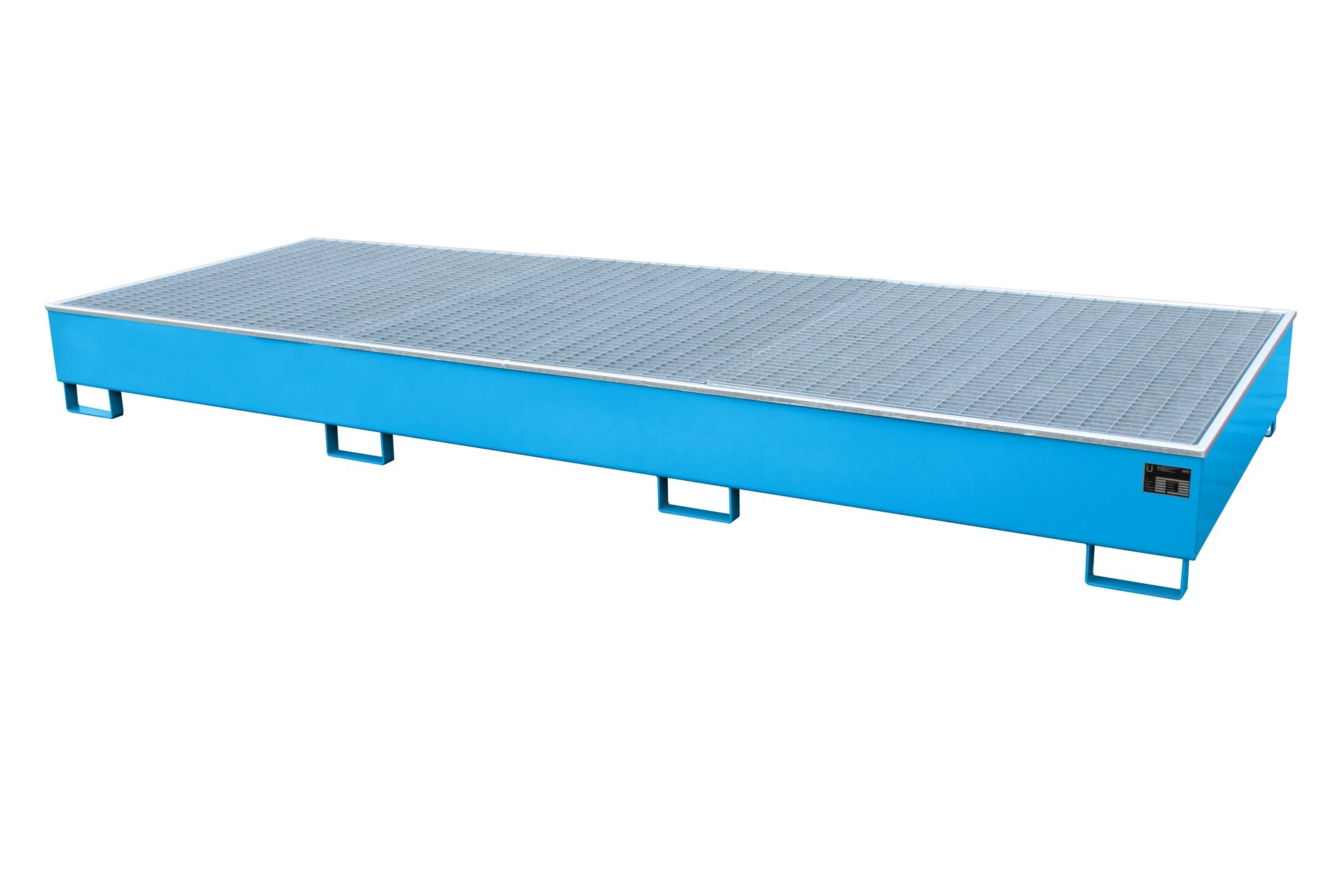 1 - Regalwannen  Regalwanne mit PE-Einsatz RW-GR 3600-3 PE, 1.000 l, lackiert, RAL 5012 Lichtblau