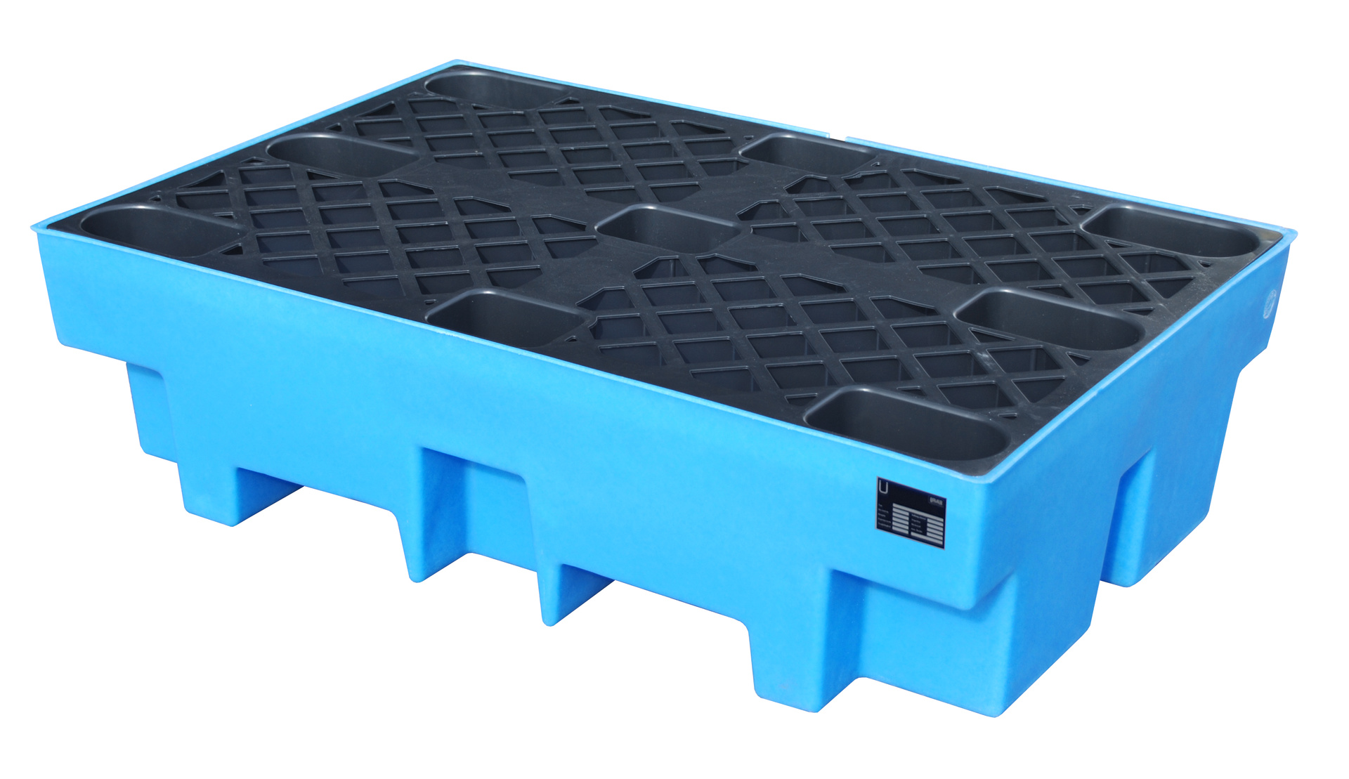 1 - Auffangwannen  GREEN-LINE PE-Auffangwanne WP-PE 2/2, 200 l, aus robustem Polyethylen Blau