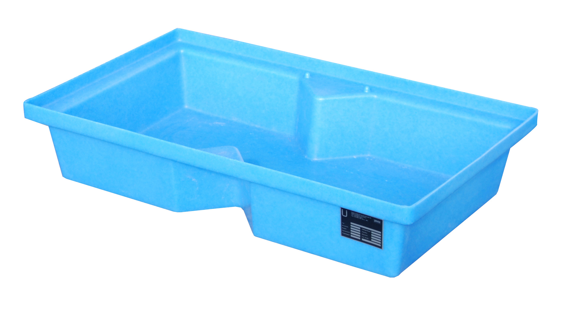 1 - Auffangwannen GREEN-LINE PE-Auffangwanne für Paletten KWP-P 60, 60 l, aus robustem Polyethylen Blau