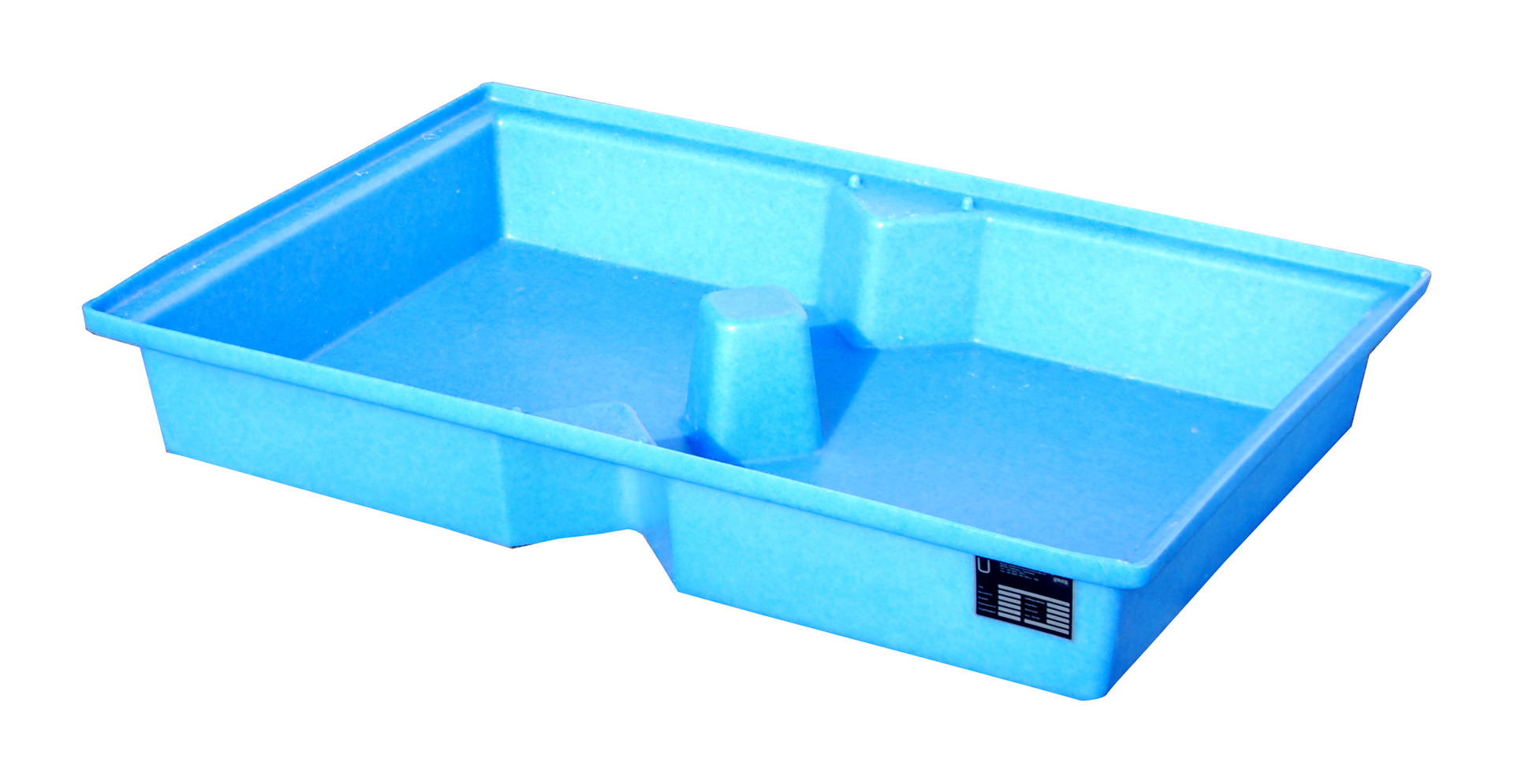 1 - Auffangwannen GREEN-LINE PE-Auffangwanne für Paletten KWP-P 100, 100 l, aus robustem Polyethylen Blau