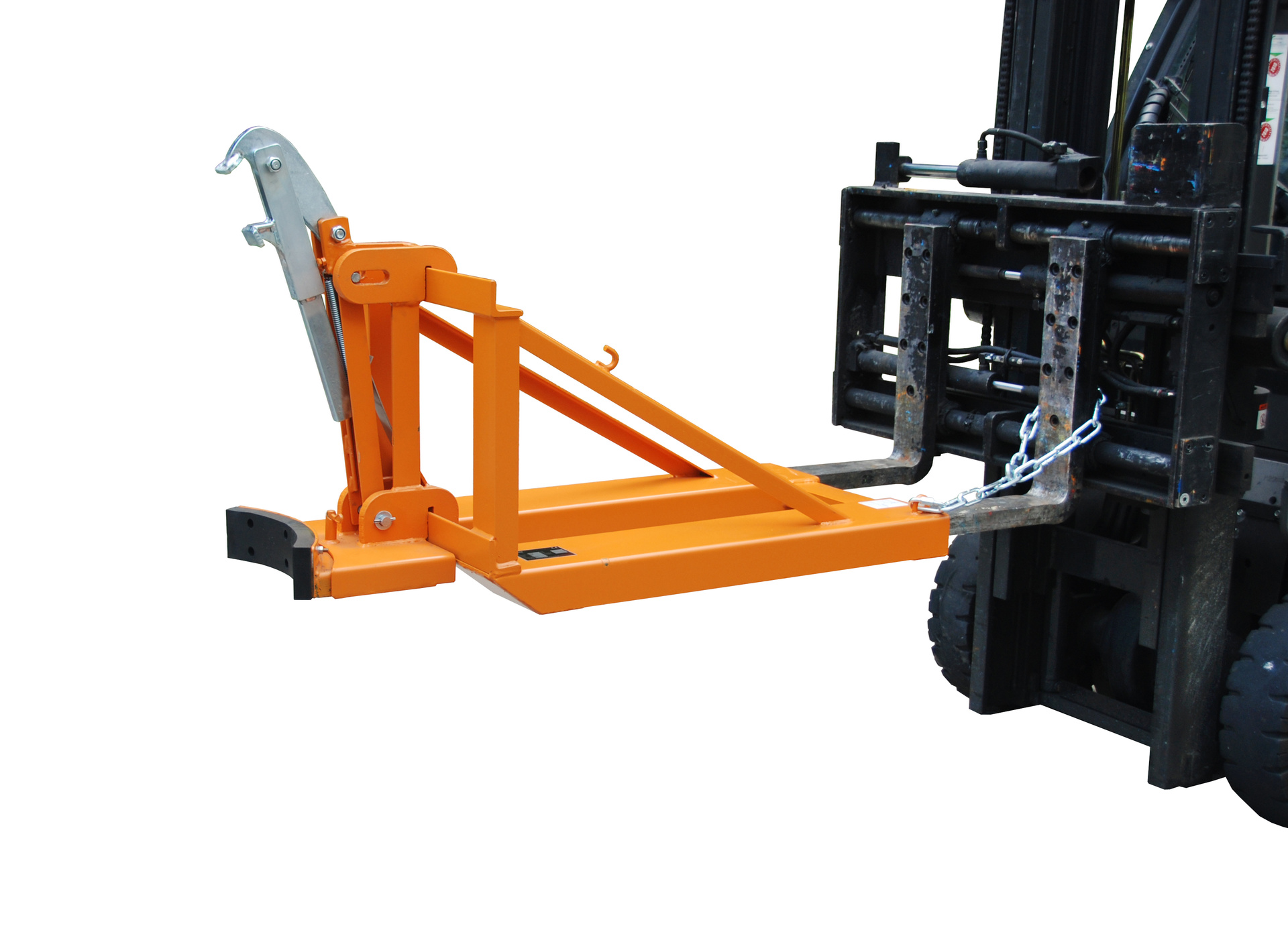 1 - Fass-Handling für Stapler-Anbaugeräte  Fasslifter RS-I/D 91, lackiert, RAL 2000 Gelborange