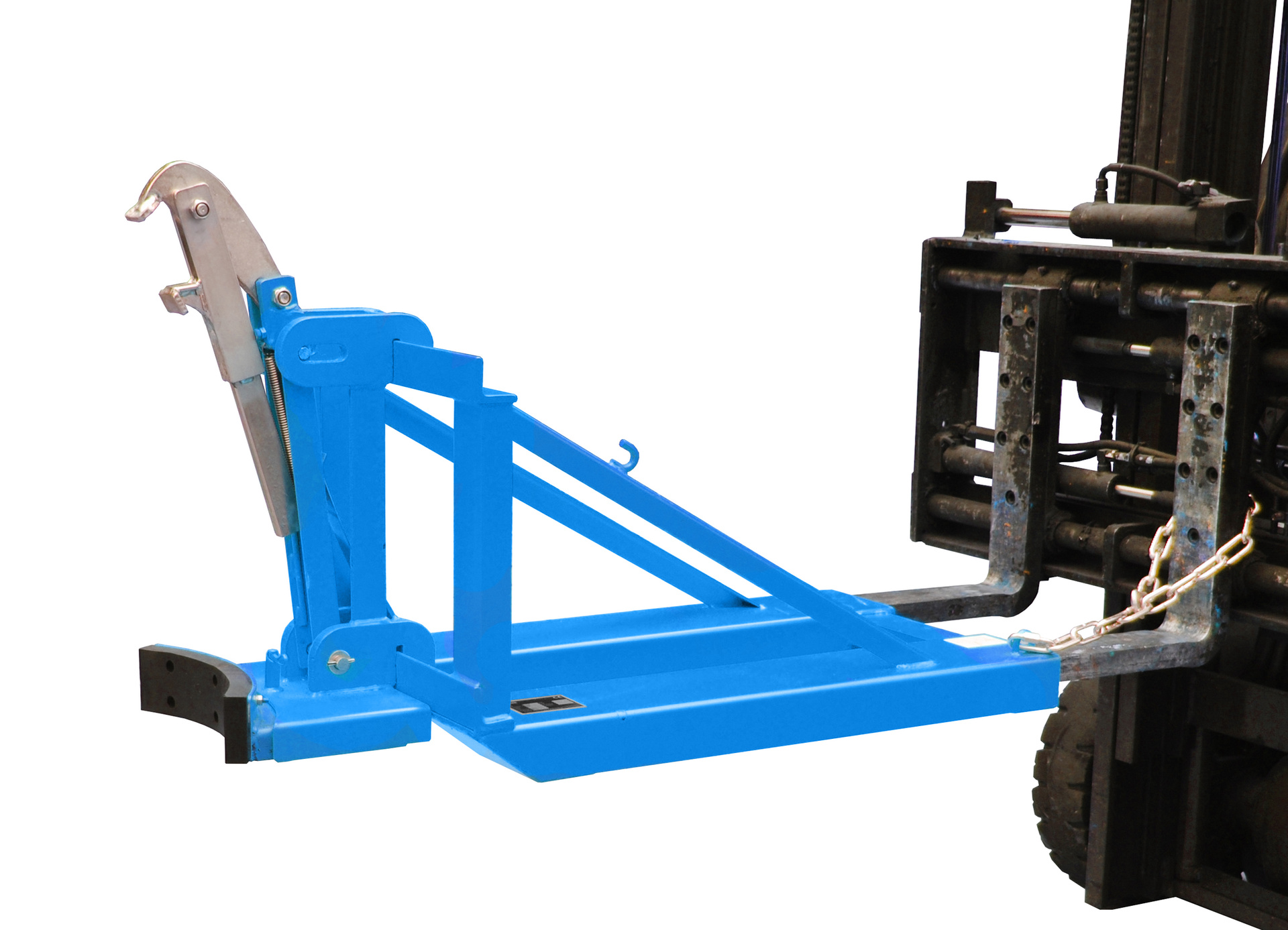 1 - Fass-Handling für Stapler-Anbaugeräte  Fasslifter RS-I/D 91, lackiert, RAL 5012 Lichtblau