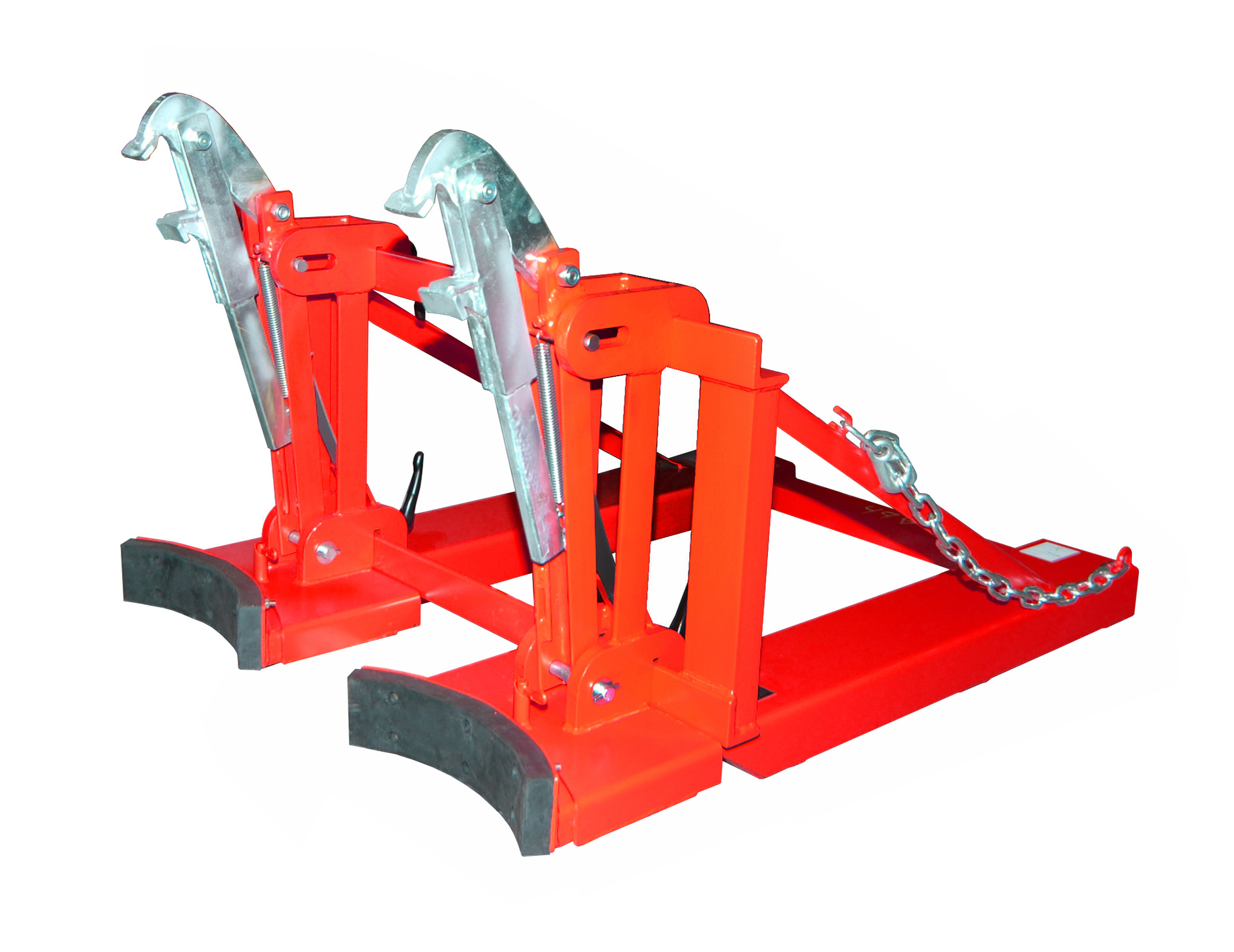 1 - Fass-Handling für Stapler-Anbaugeräte  Fasslifter RS-II/D 91, lackiert, RAL 3000 Feuerrot