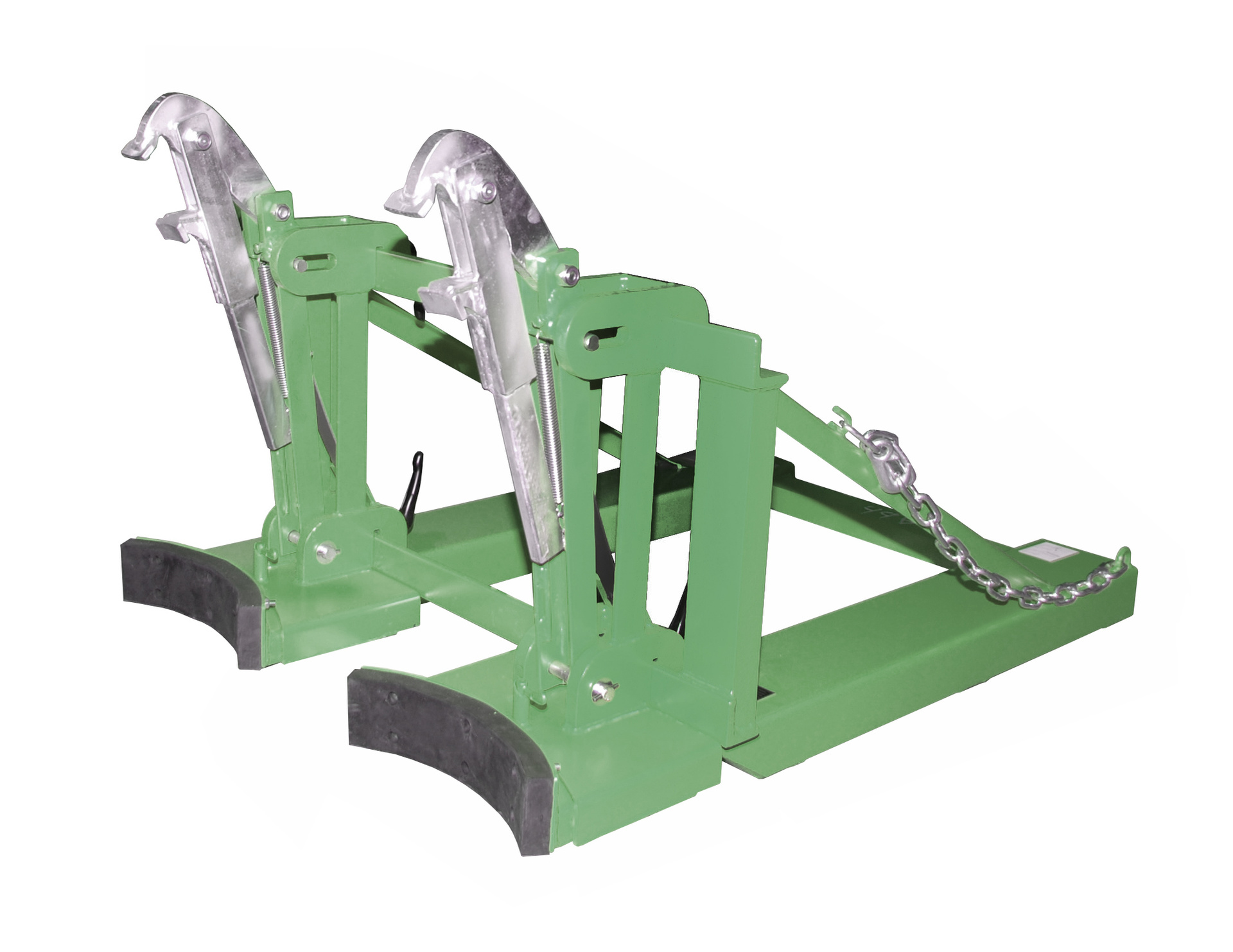 1 - Fass-Handling für Stapler-Anbaugeräte Fasslifter RS-II/D 91, lackiert, RAL 6011 Resedagrün