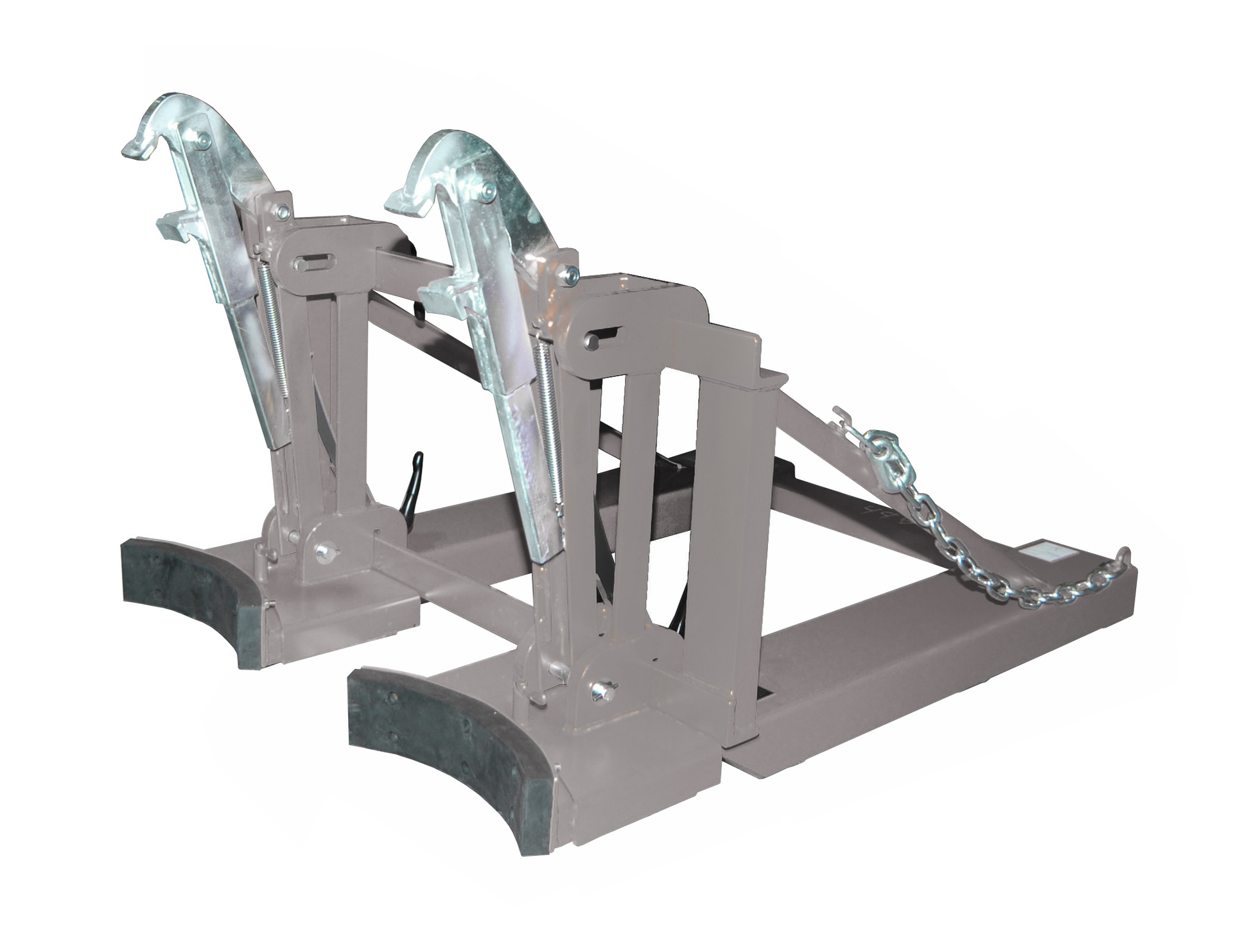 1 - Fass-Handling für Stapler-Anbaugeräte  Fasslifter RS-II/D 91, lackiert, RAL 7005 Mausgrau