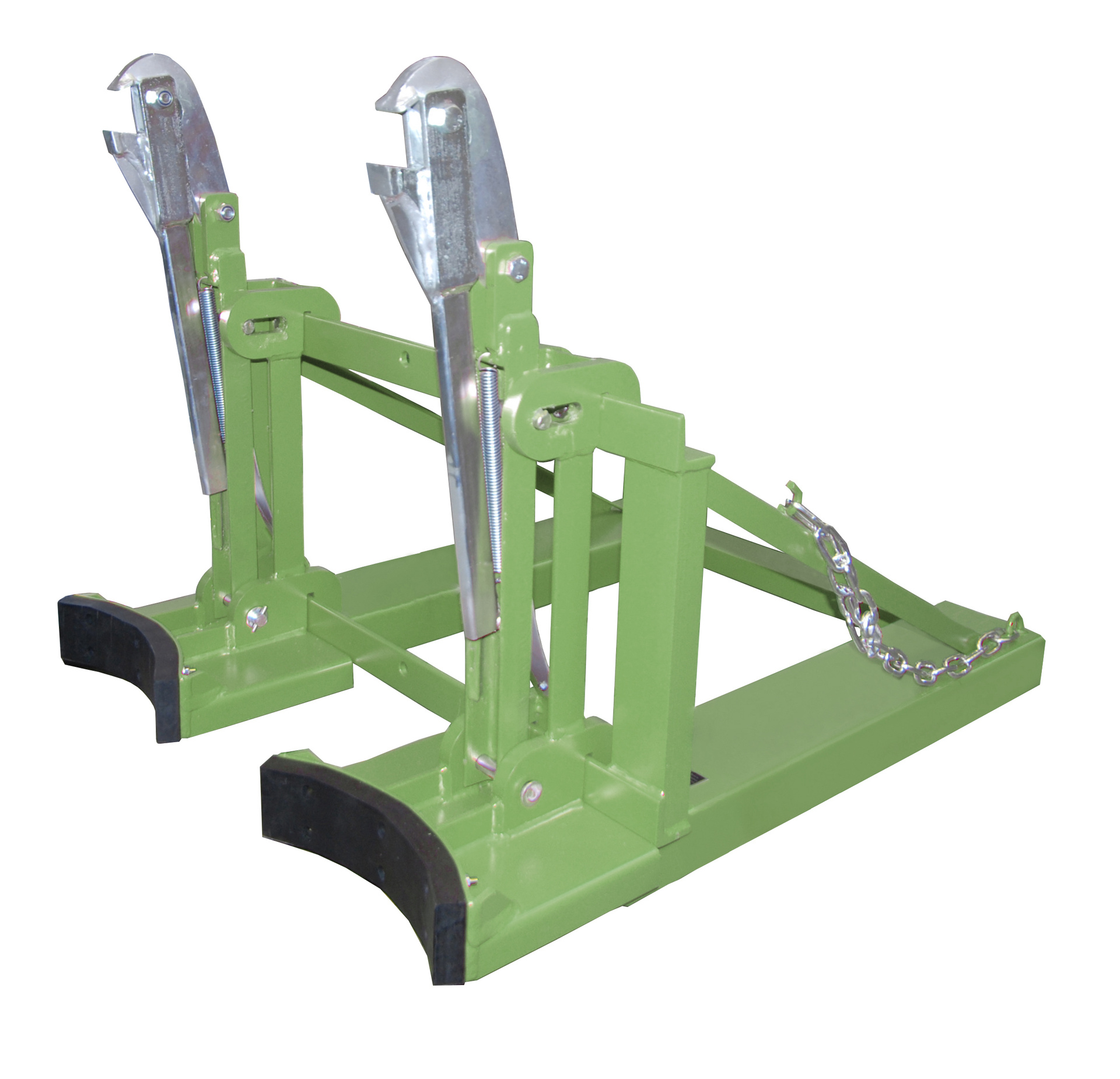 1 - Fass-Handling für Stapler-Anbaugeräte  Fasslifter RS-II/M, lackiert, RAL 6011 Resedagrün
