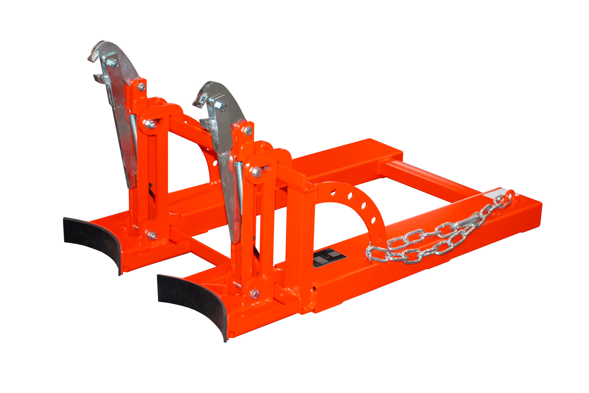 1 - Fass-Handling für Stapler-Anbaugeräte  Fasslifter RS 60-II, lackiert, RAL 3000 Feuerrot