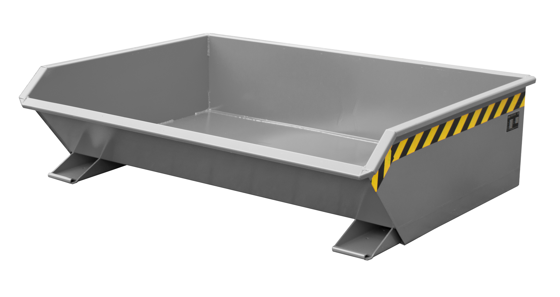 1 - Behälter Mini-Kippbehälter MGU 610, 0,61 m³, lackiert, RAL 7005 Mausgrau