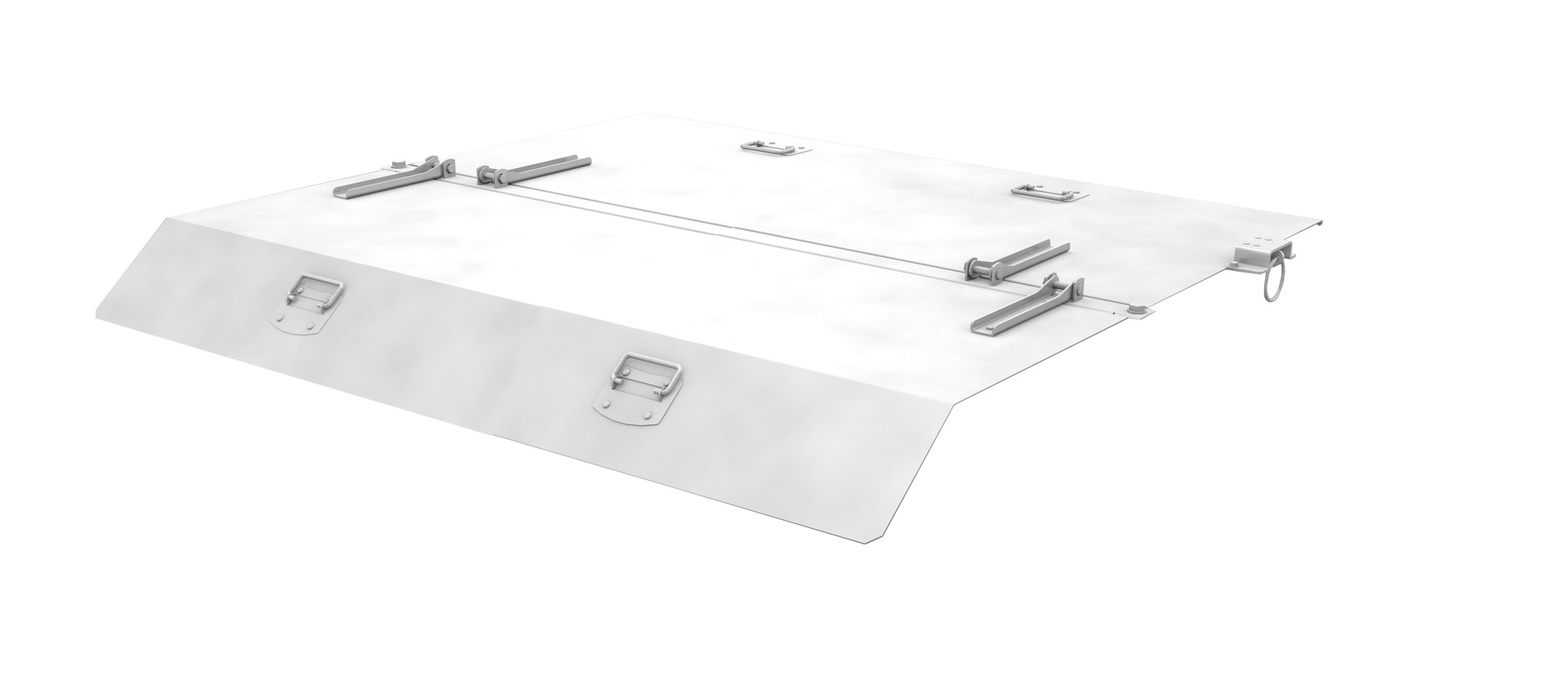 1 - Zubehör für Stapler-Anbaugeräte Deckel, verzinkt für Mini-Kippbehälter MGU 460/Mini-Späne-Kippbehälter SMGU 460