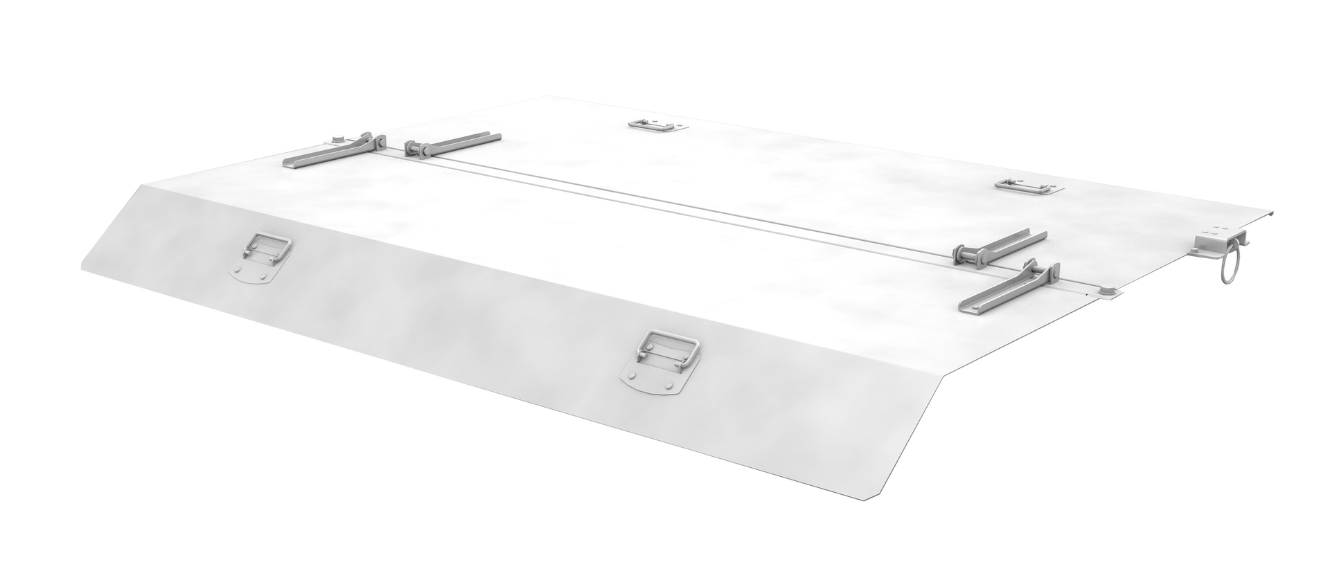 1 - Zubehör für Stapler-Anbaugeräte Deckel, verzinkt für Mini-Kippbehälter MGU 610/Mini-Späne-Kippbehälter SMGU 610