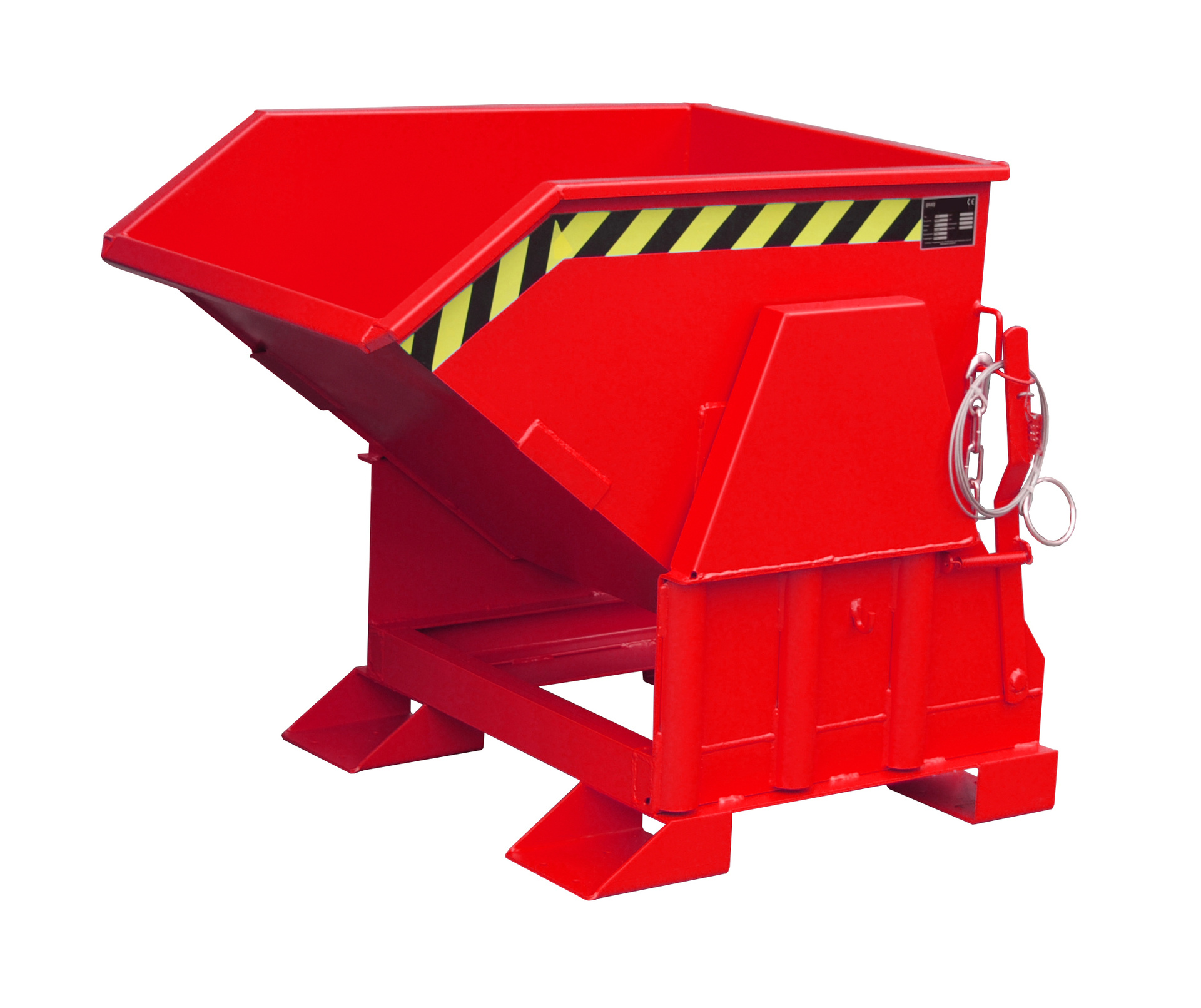 1 - Behälter Kippbehälter BK 30, 0,30 m³, lackiert, RAL 3000 Feuerrot