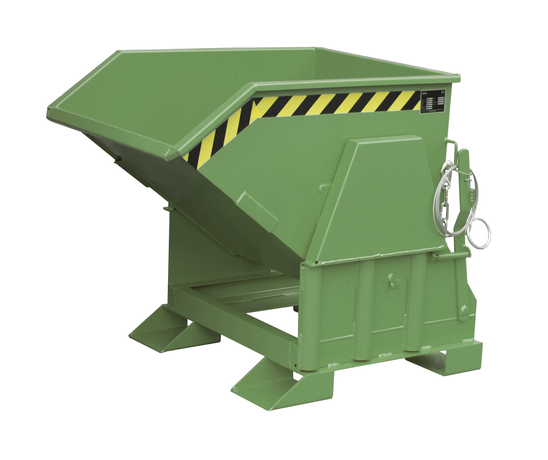 1 - Behälter  Kippbehälter BK 30, 0,30 m³, lackiert, RAL 6011 Resedagrün