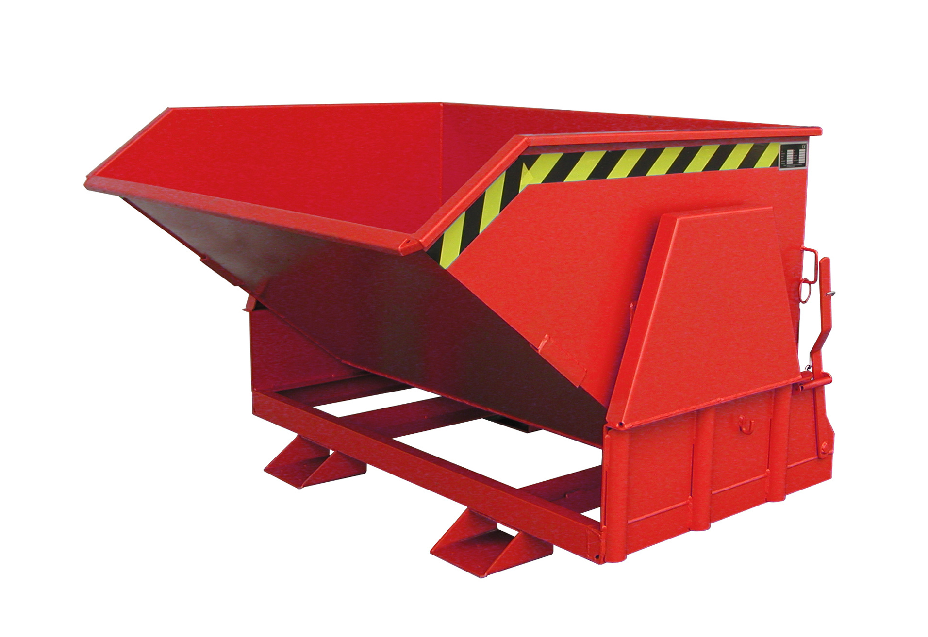 1 - Behälter  Kippbehälter BK 80, 0,80 m³, lackiert, RAL 3000 Feuerrot