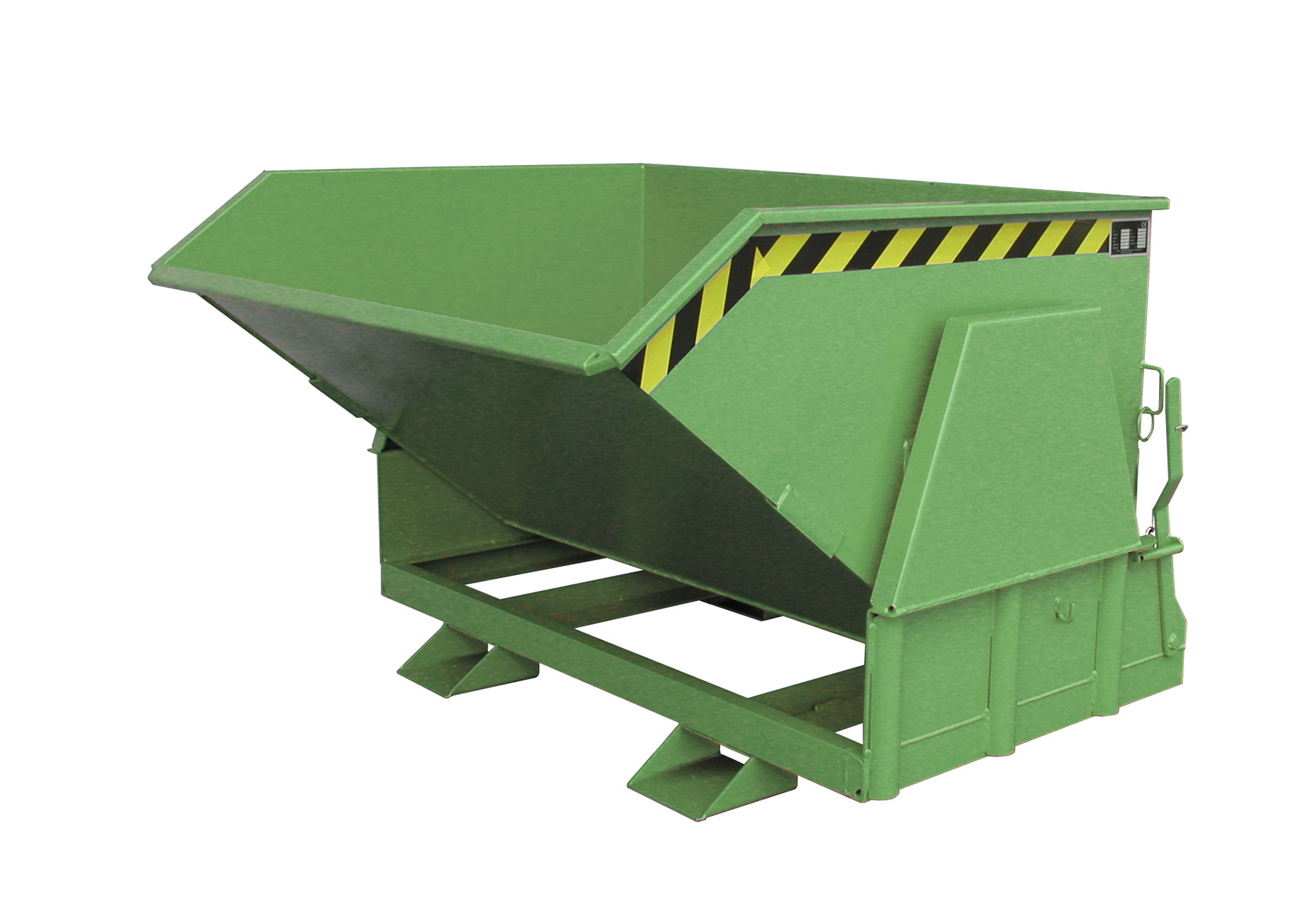 1 - Behälter  Kippbehälter BK 80, 0,80 m³, lackiert, RAL 6011 Resedagrün