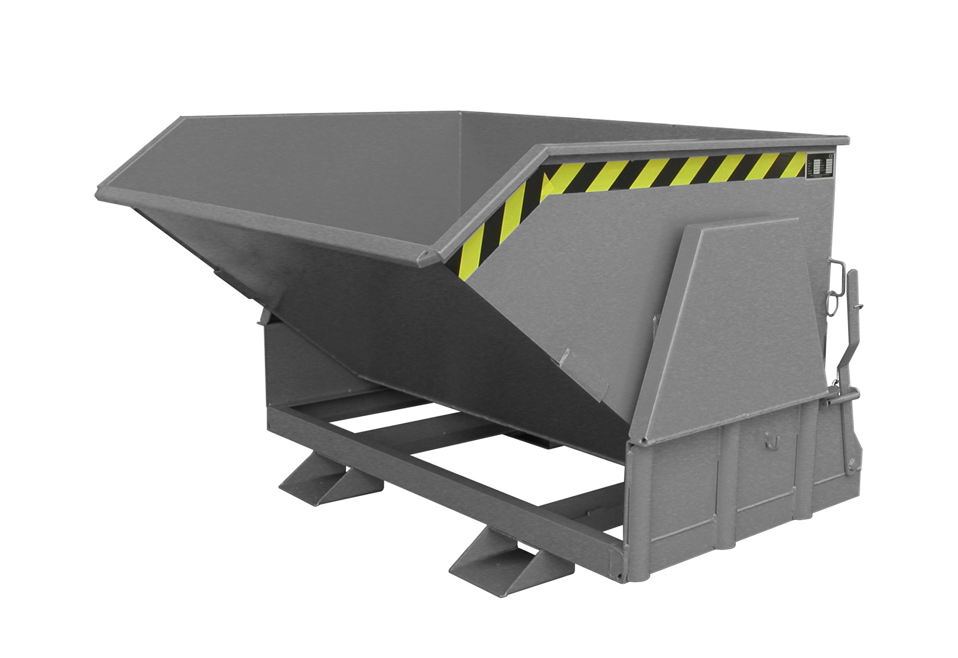 1 - Behälter Kippbehälter BK 80, 0,80 m³, lackiert, RAL 7005 Mausgrau