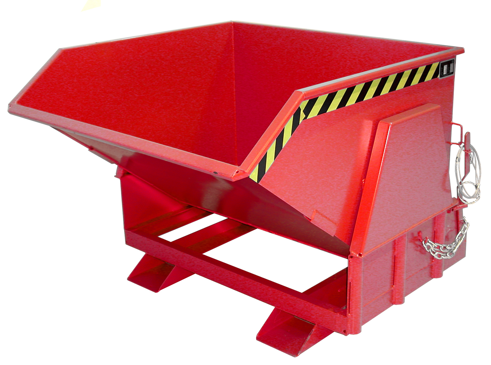 1 - Behälter  Kippbehälter BK 100, 1 m³, lackiert, RAL 3000 Feuerrot