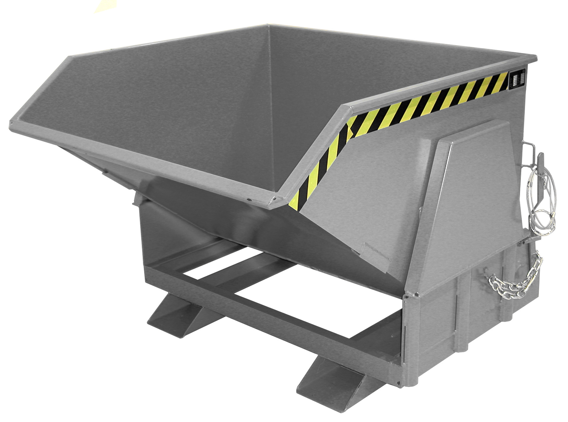 1 - Behälter  Kippbehälter BK 100, 1 m³, lackiert, RAL 7005 Mausgrau