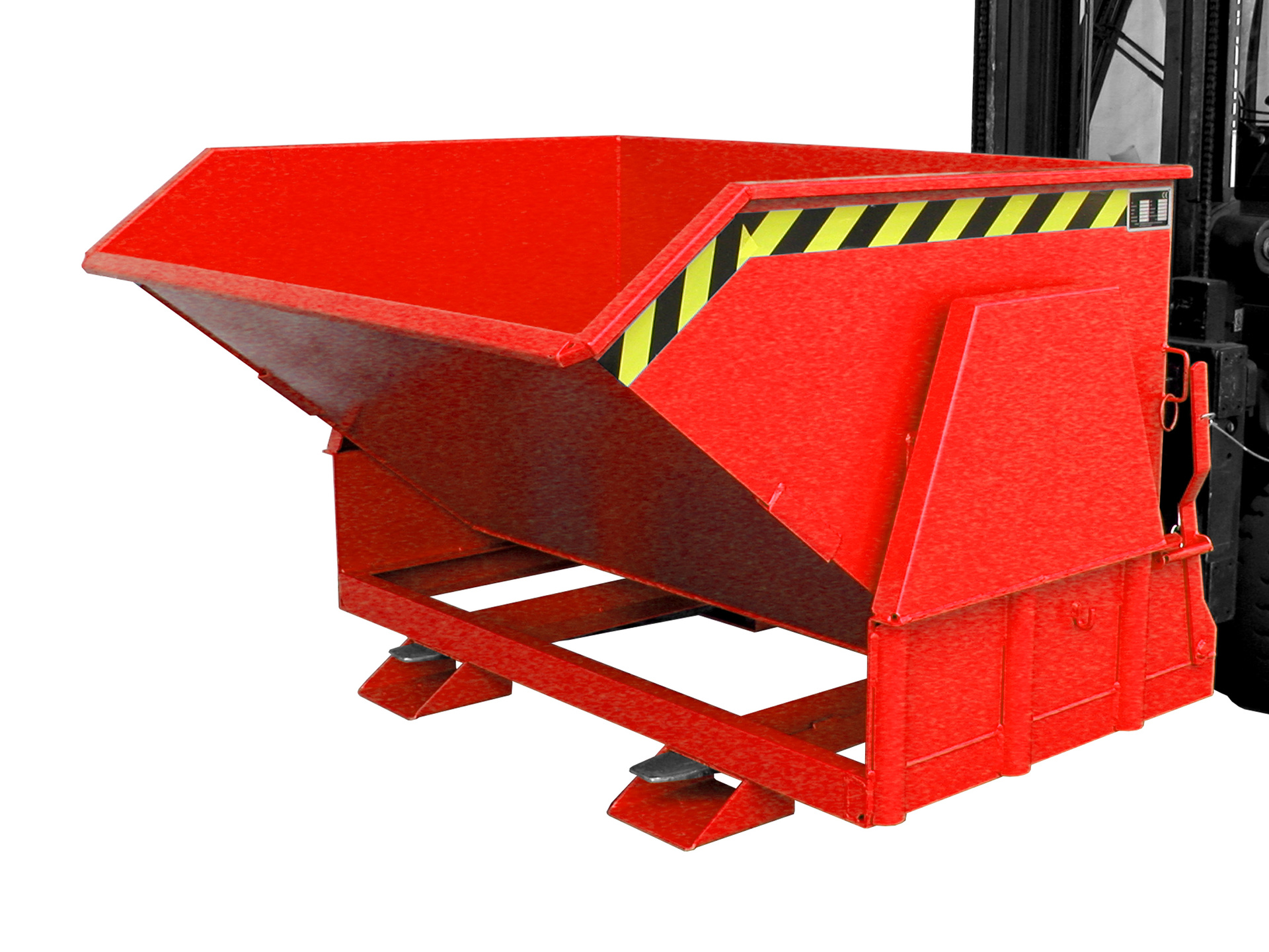 1 - Behälter  Kippbehälter BK 120, 1,20 m³, lackiert, RAL 3000 Feuerrot