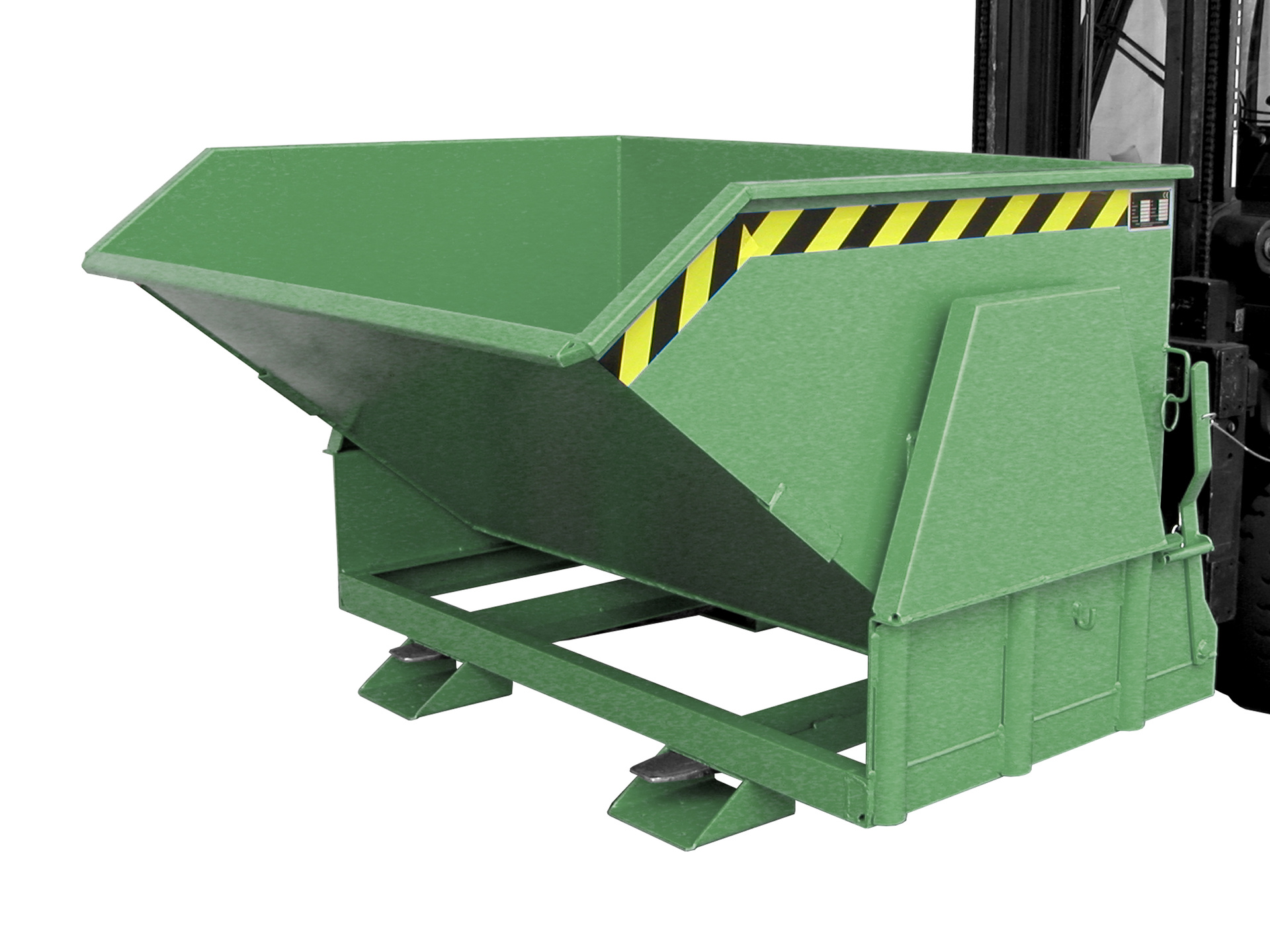 1 - Behälter  Kippbehälter BK 120, 1,20 m³, lackiert, RAL 6011 Resedagrün
