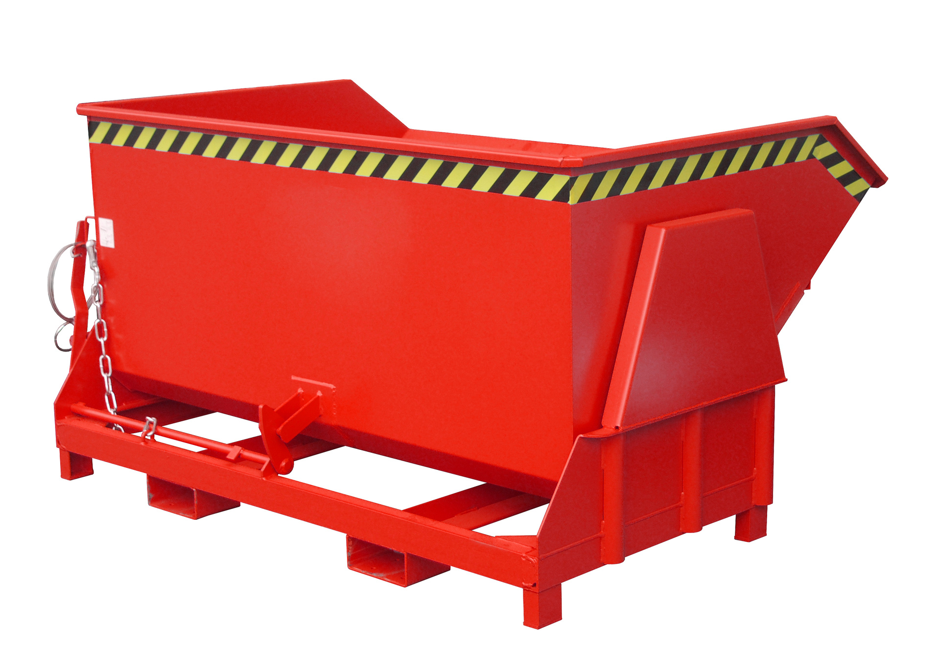 1 - Behälter  Kippbehälter BK 150, 1,50 m³, lackiert, RAL 3000 Feuerrot