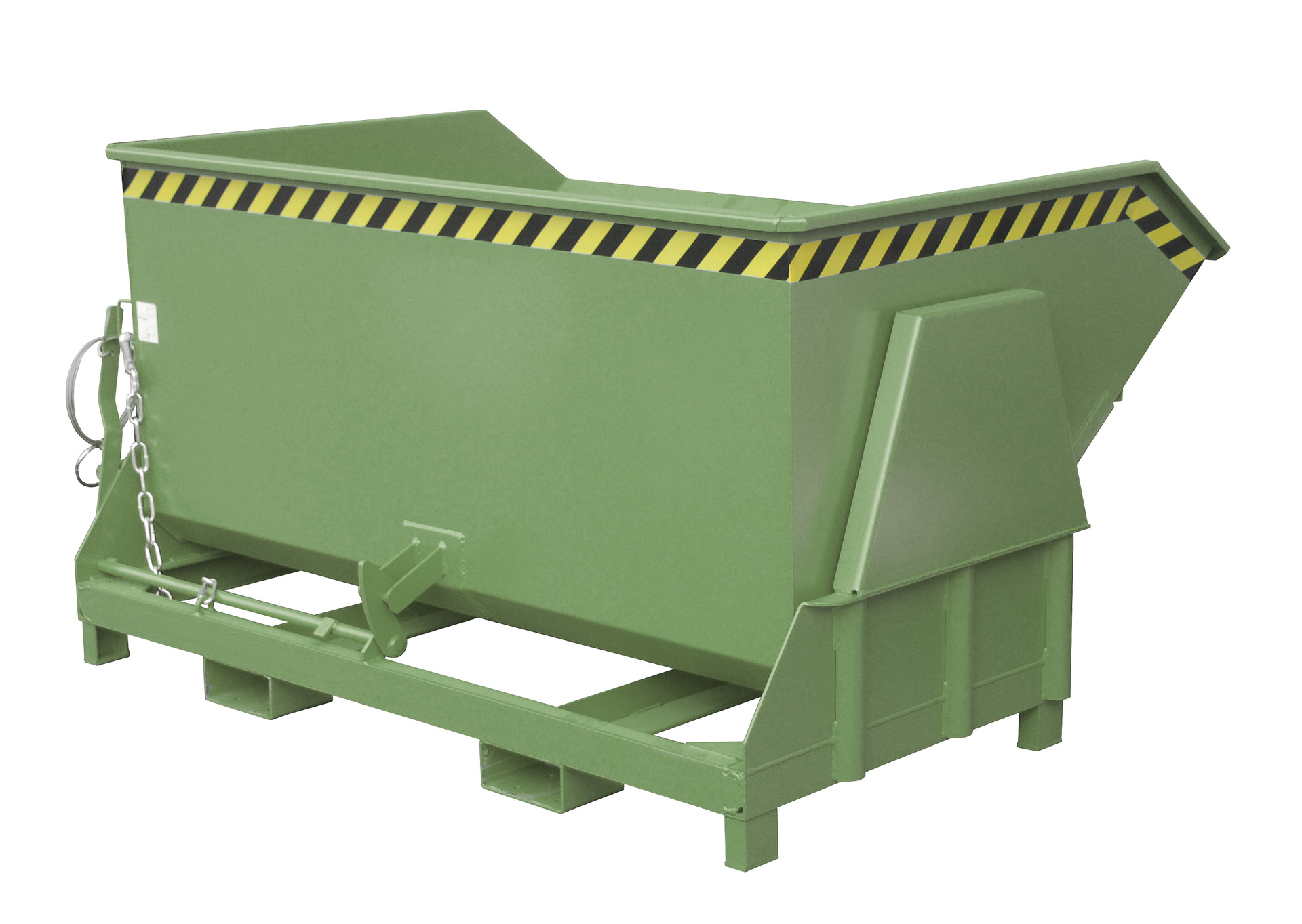1 - Behälter  Kippbehälter BK 150, 1,50 m³, lackiert, RAL 6011 Resedagrün