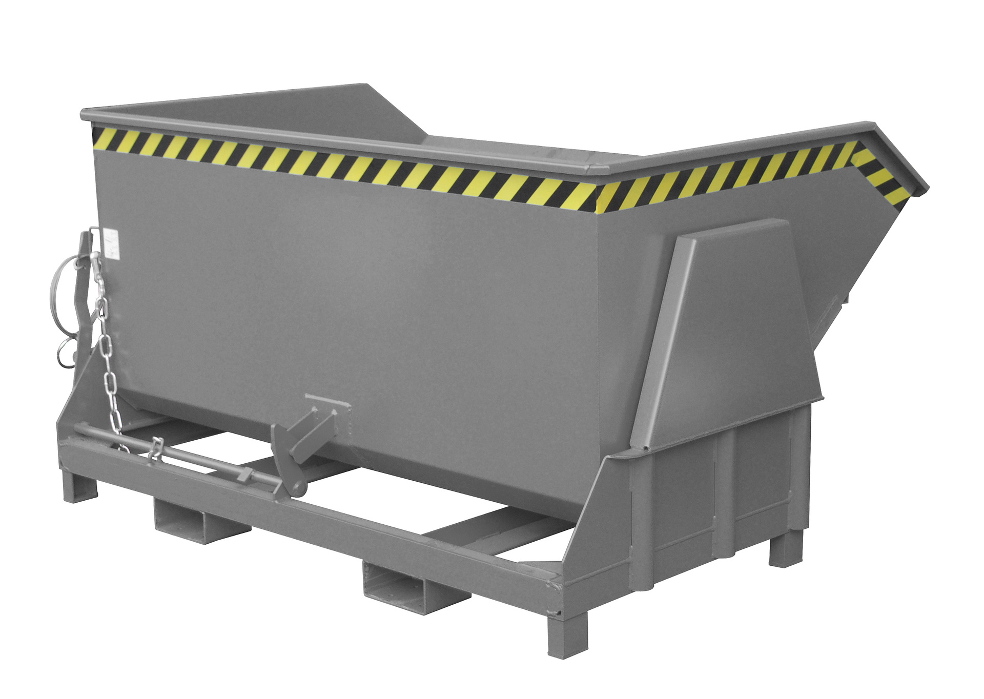 1 - Behälter Kippbehälter BK 150, 1,50 m³, lackiert, RAL 7005 Mausgrau