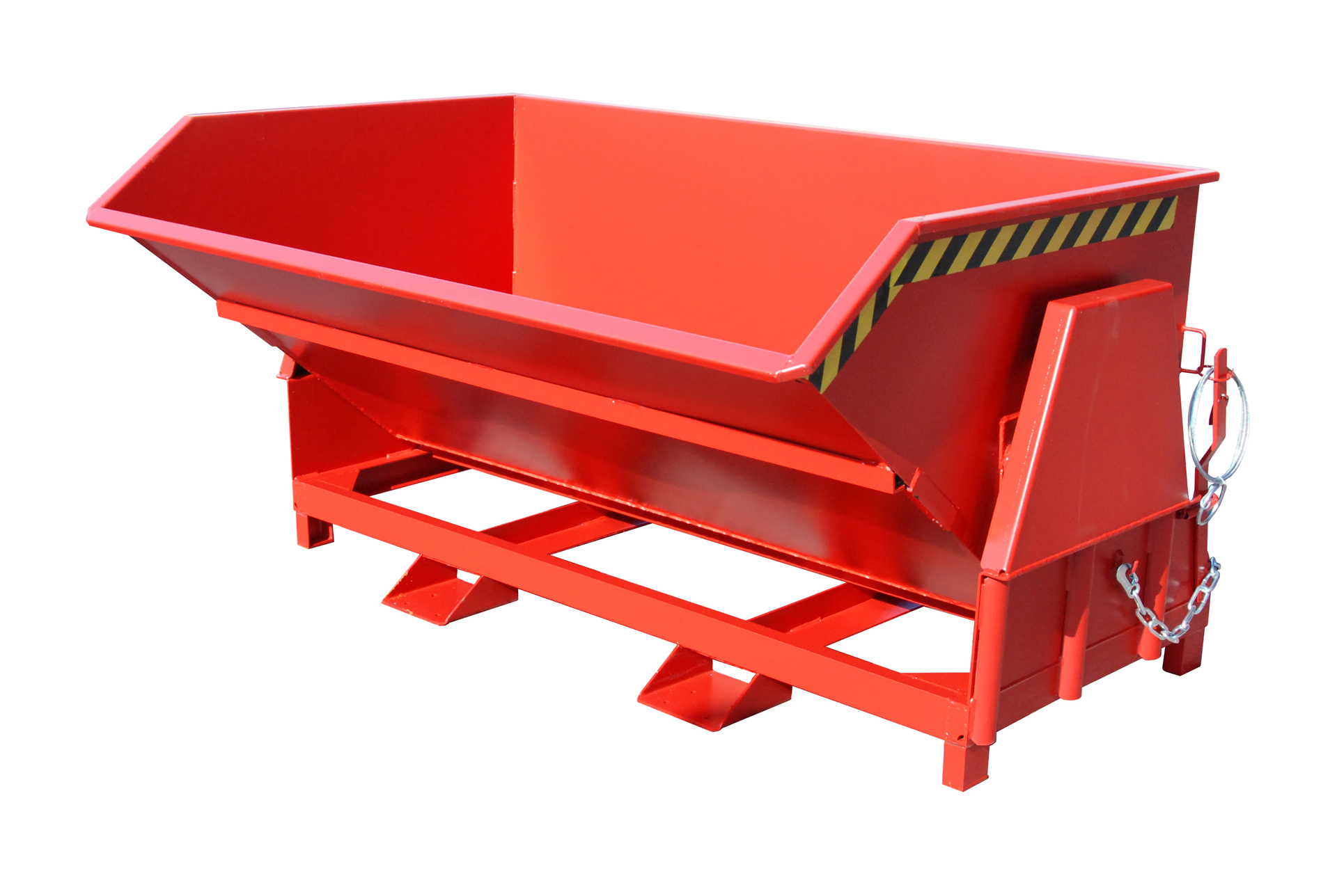 1 - Behälter  Kippbehälter BK 200, 2 m³, lackiert, RAL 3000 Feuerrot