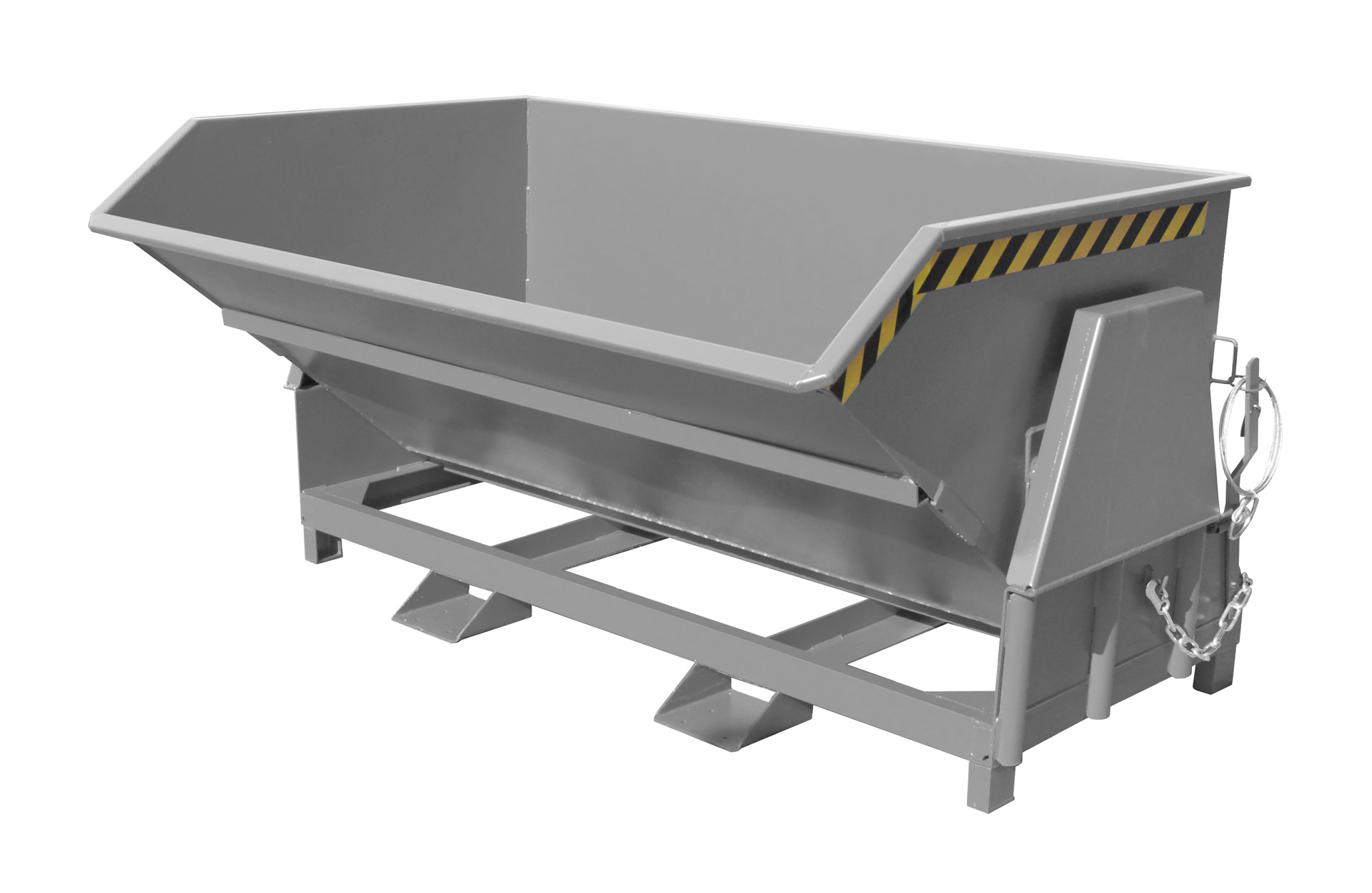 1 - Behälter  Kippbehälter BK 200, 2 m³, lackiert, RAL 7005 Mausgrau