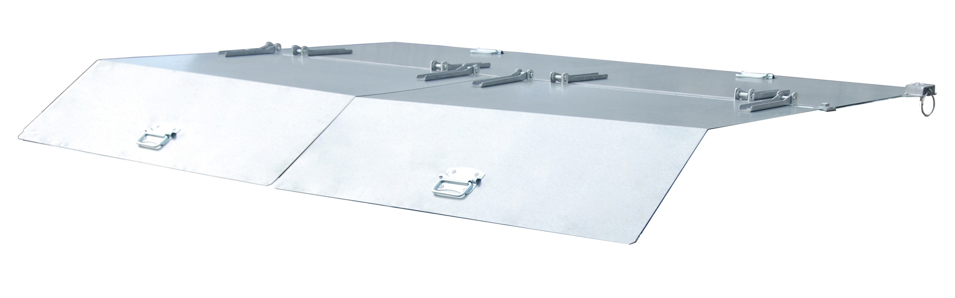 1 - Zubehör für Stapler-Anbaugeräte Deckel, verzinkt für Kippbehälter BK 200