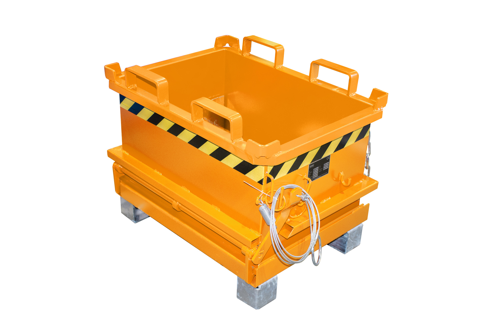 1 - Behälter Mini-Klappbodenbehälter MSB 150, 0,13 m³, lackiert, RAL 2000 Gelborange