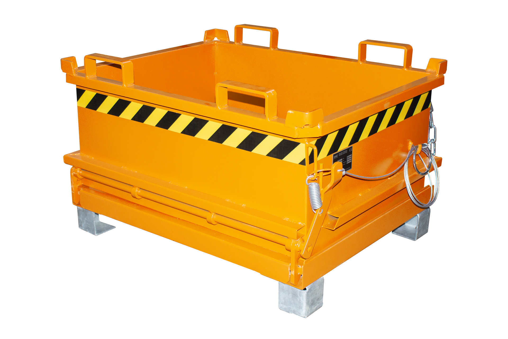 1 - Behälter Mini-Klappbodenbehälter MSB 250, 0,24 m³, lackiert, RAL 2000 Gelborange