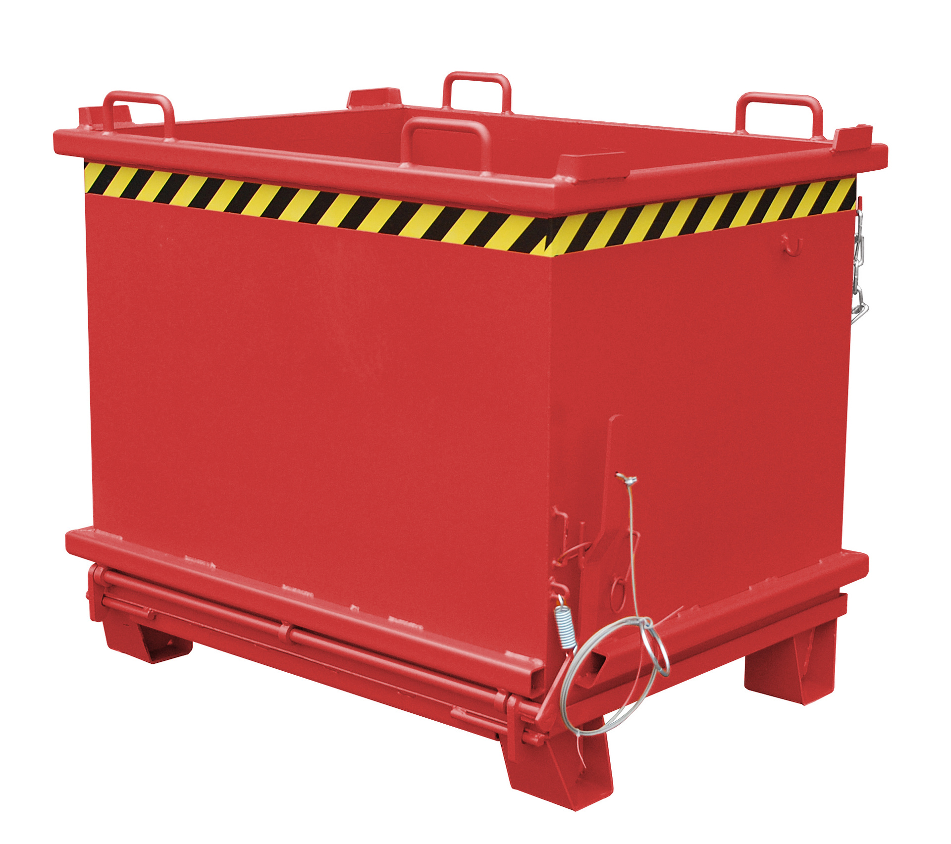 1 - Behälter Klappbodenbehälter SB 1000, 1 m³, lackiert, RAL 3000 Feuerrot