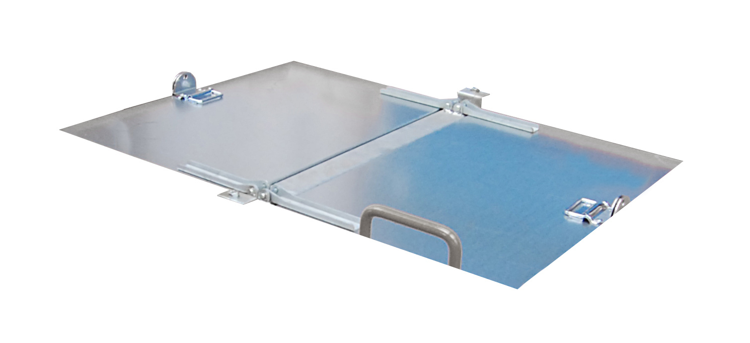 1 - Zubehör für Stapler-Anbaugeräte Deckel, verzinkt für Klappbodenbehälter SB 1500/Klappbodenbehälter SB 2000