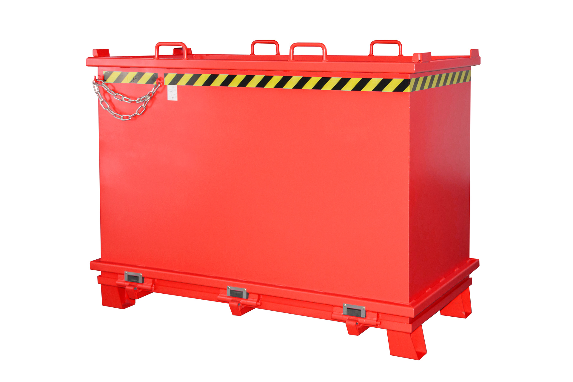 1 - Behälter Klappbodenbehälter SB 2000, 2 m³, lackiert, RAL 3000 Feuerrot