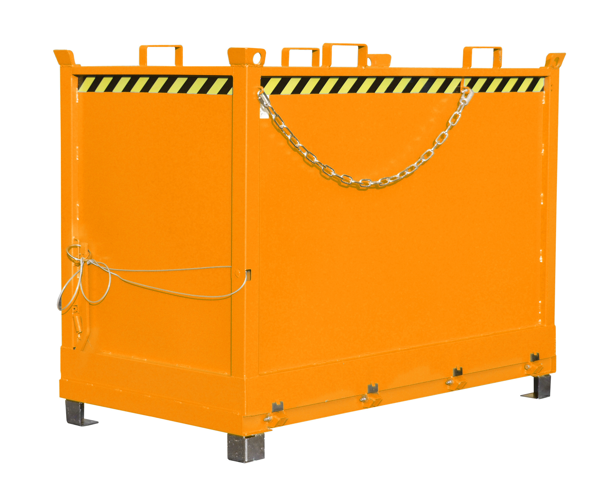 1 - Behälter Klappbodenbehälter FB 2000, 2 m³, lackiert, RAL 2000 Gelborange