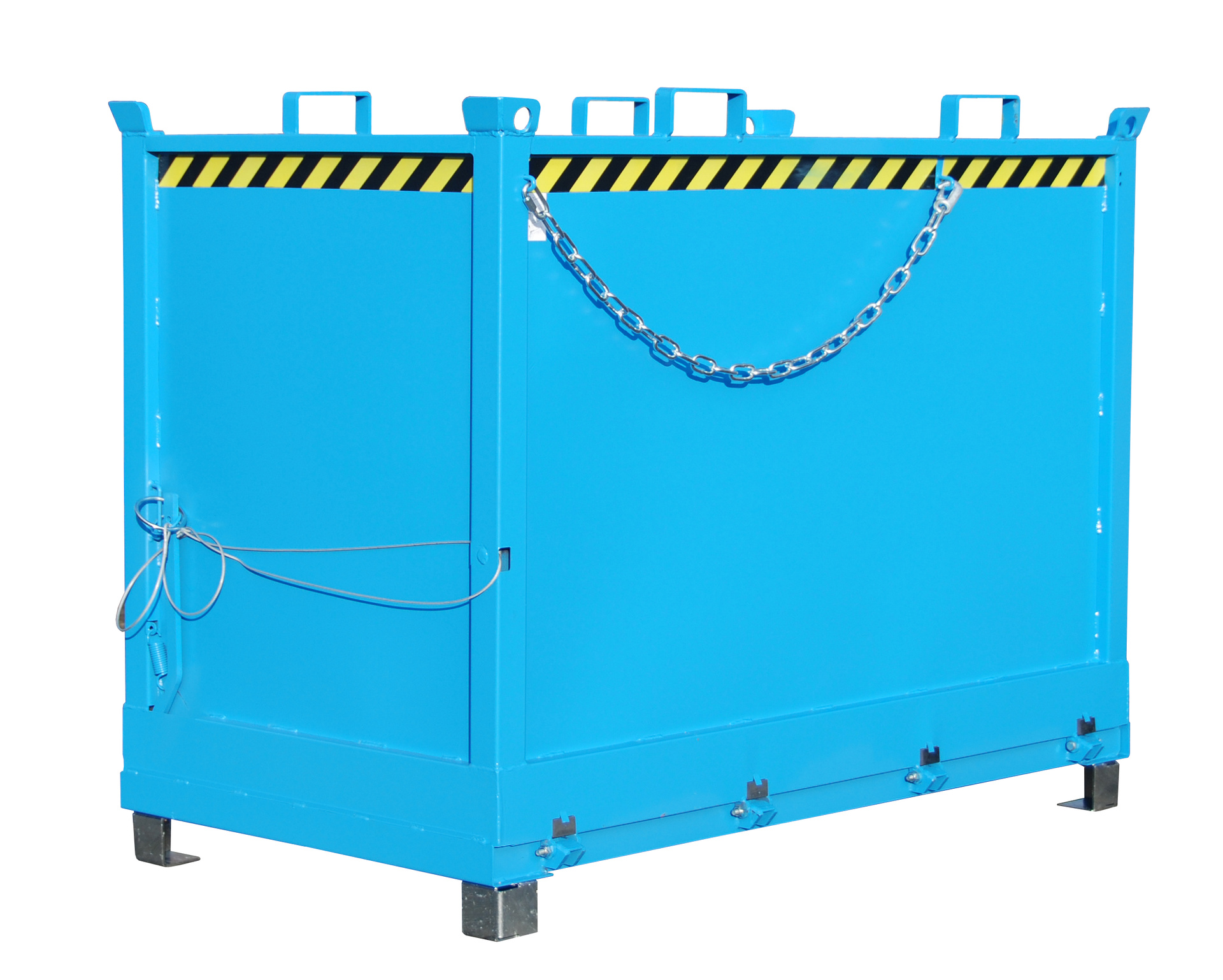 1 - Behälter Klappbodenbehälter FB 2000, 2 m³, lackiert, RAL 5012 Lichtblau