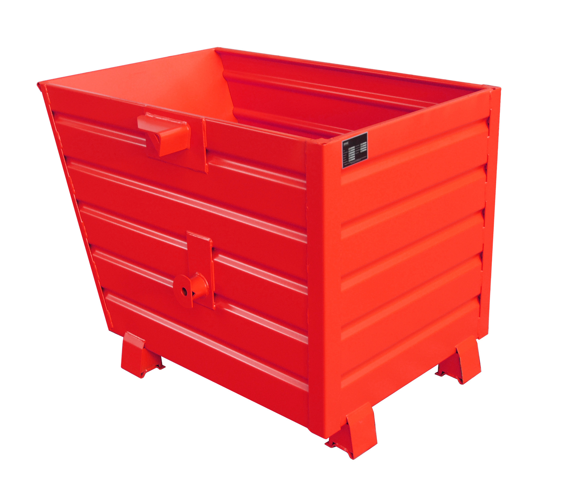 Kipper  Stapelkipper BSK 70, 0,70 m³, lackiert, RAL 3000 Feuerrot