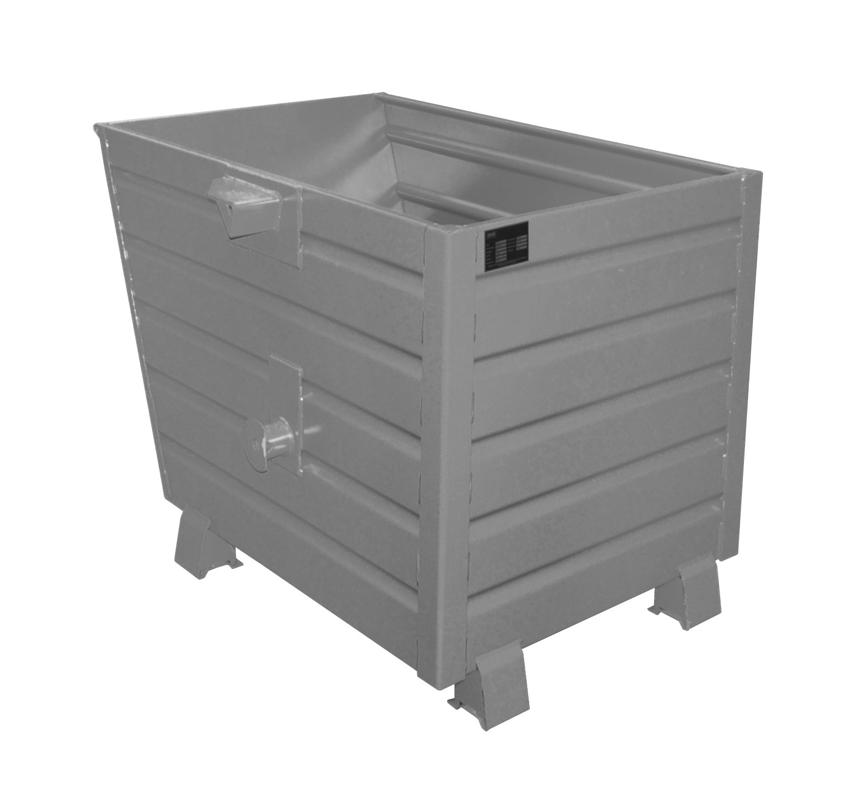 Kipper  Stapelkipper BSK 70, 0,70 m³, lackiert, RAL 7005 Mausgrau