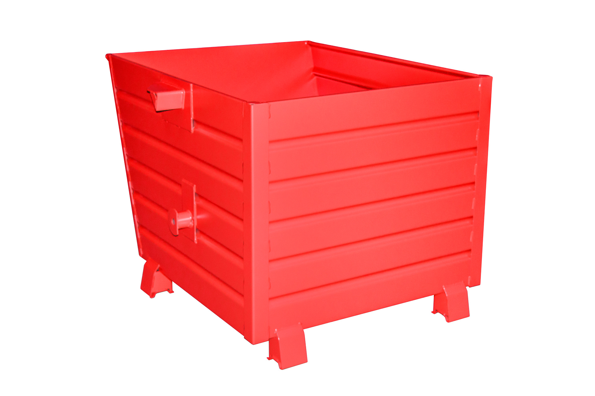 1 - Kipper  Stapelkipper BSK 90, 0,90 m³, lackiert, RAL 3000 Feuerrot