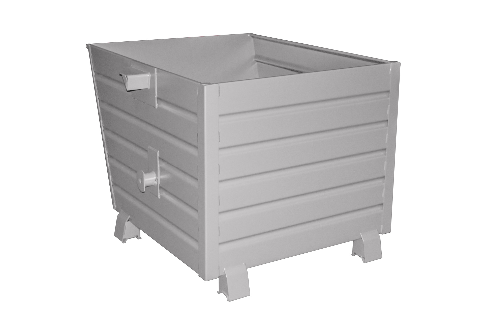 1 - Kipper Stapelkipper BSK 90, 0,90 m³, lackiert, RAL 7005 Mausgrau