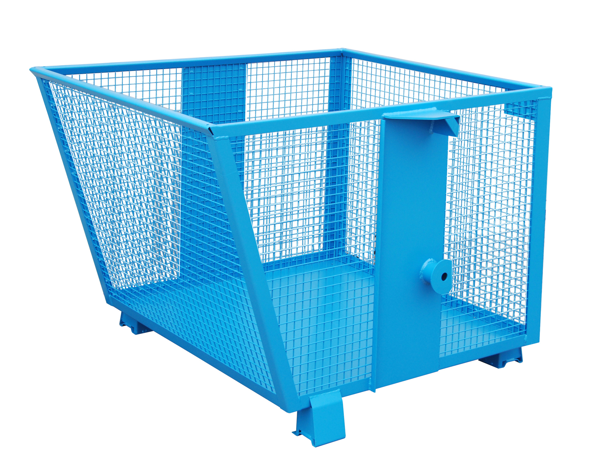 1 - Behälter  Gitterbehälter BSK-G 90, 0,90 m³, lackiert, RAL 5012 Lichtblau