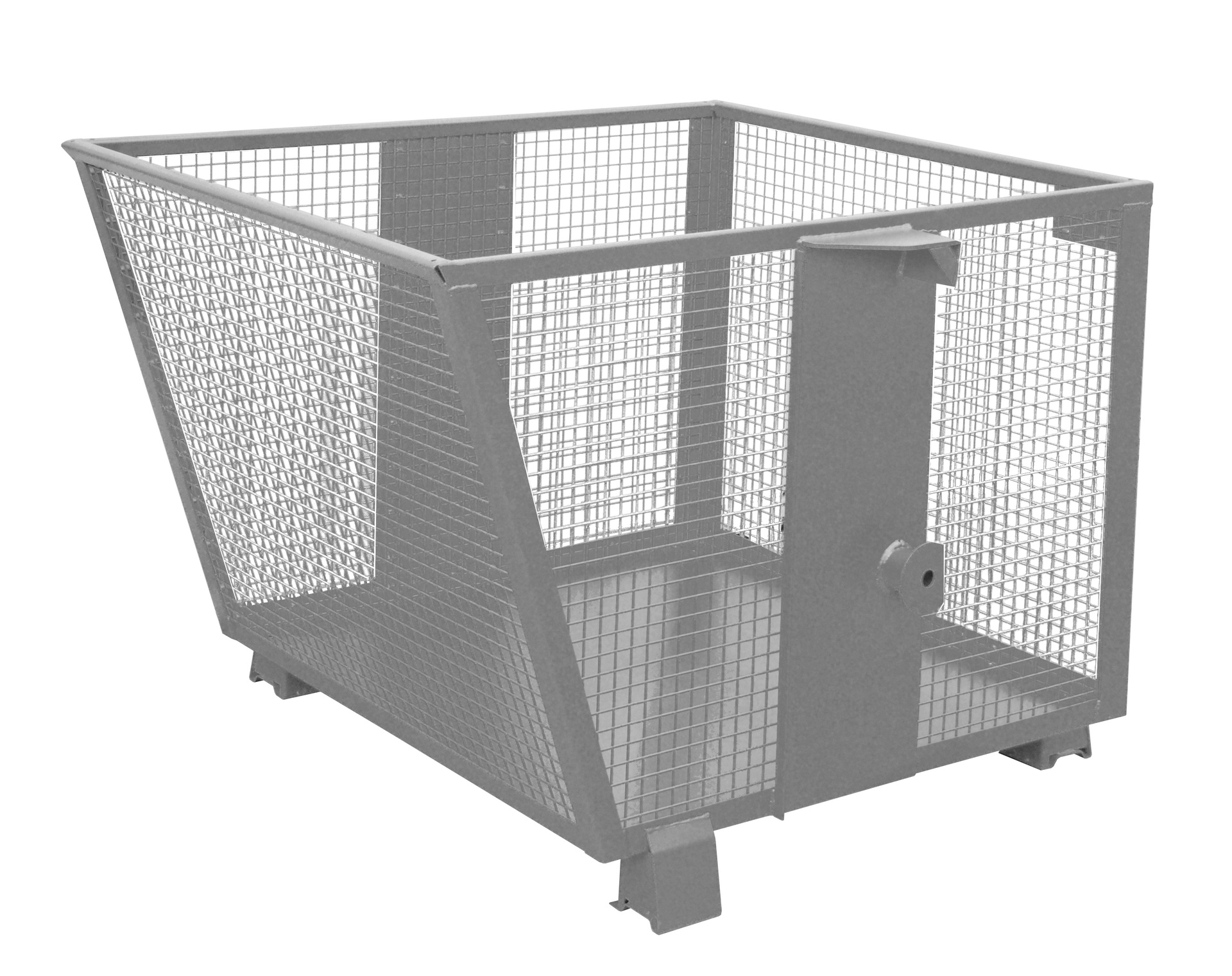 1 - Behälter Gitterbehälter BSK-G 90, 0,90 m³, lackiert, RAL 7005 Mausgrau